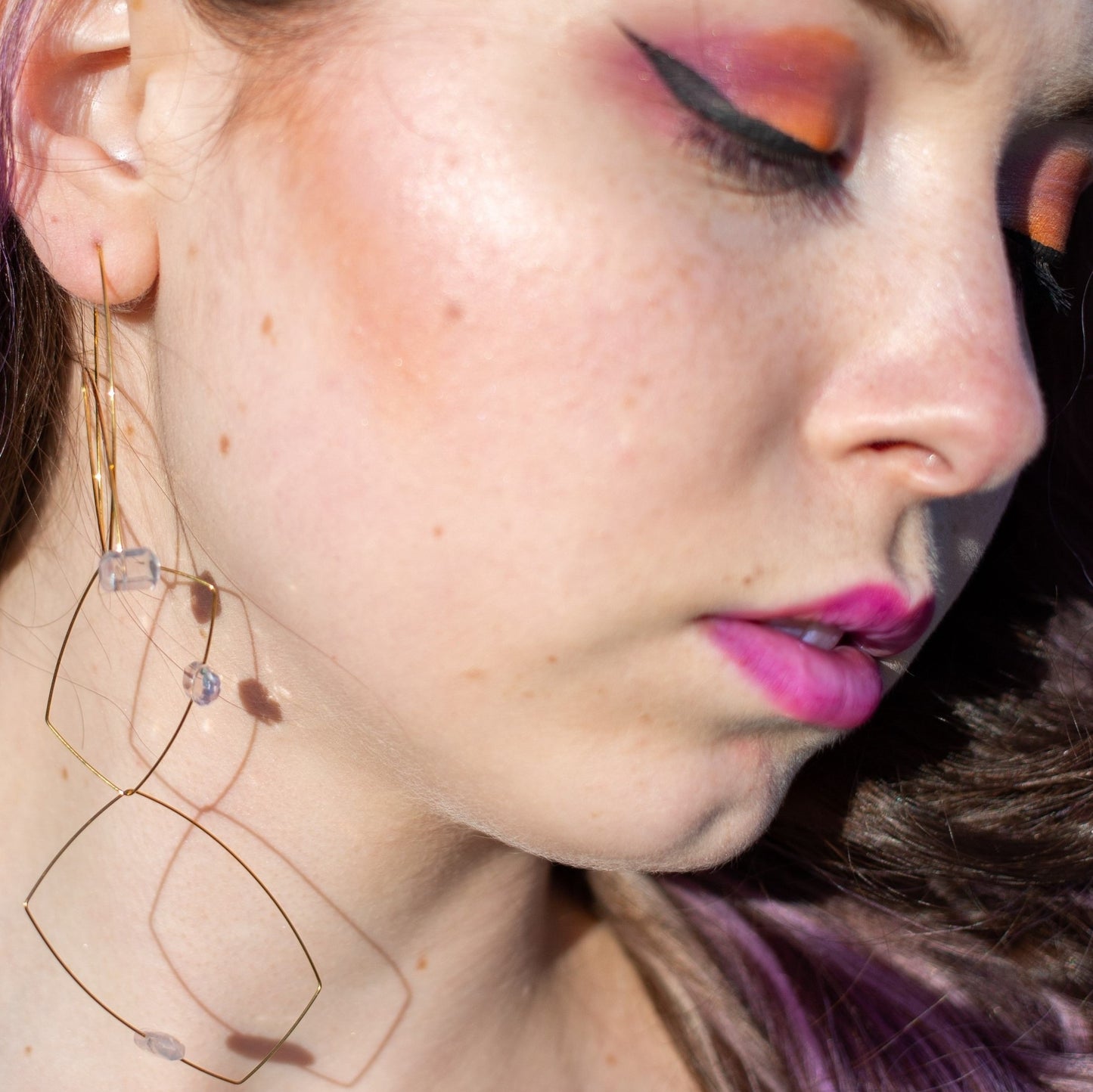 Circular 'Morph It!' Earrings with Gemstones