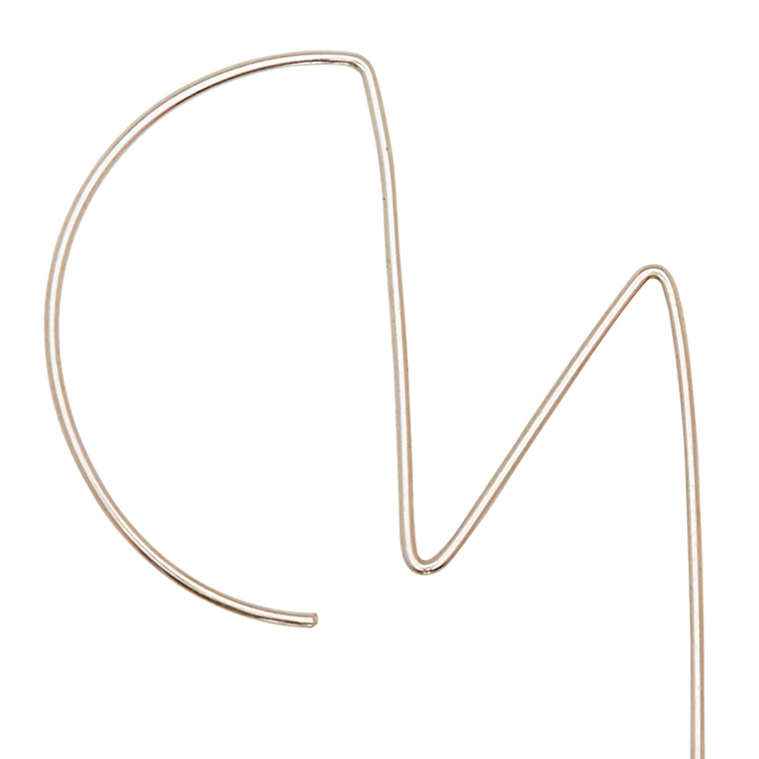 Large Round Zigzag Earrings with Green Amethyst and Hematite