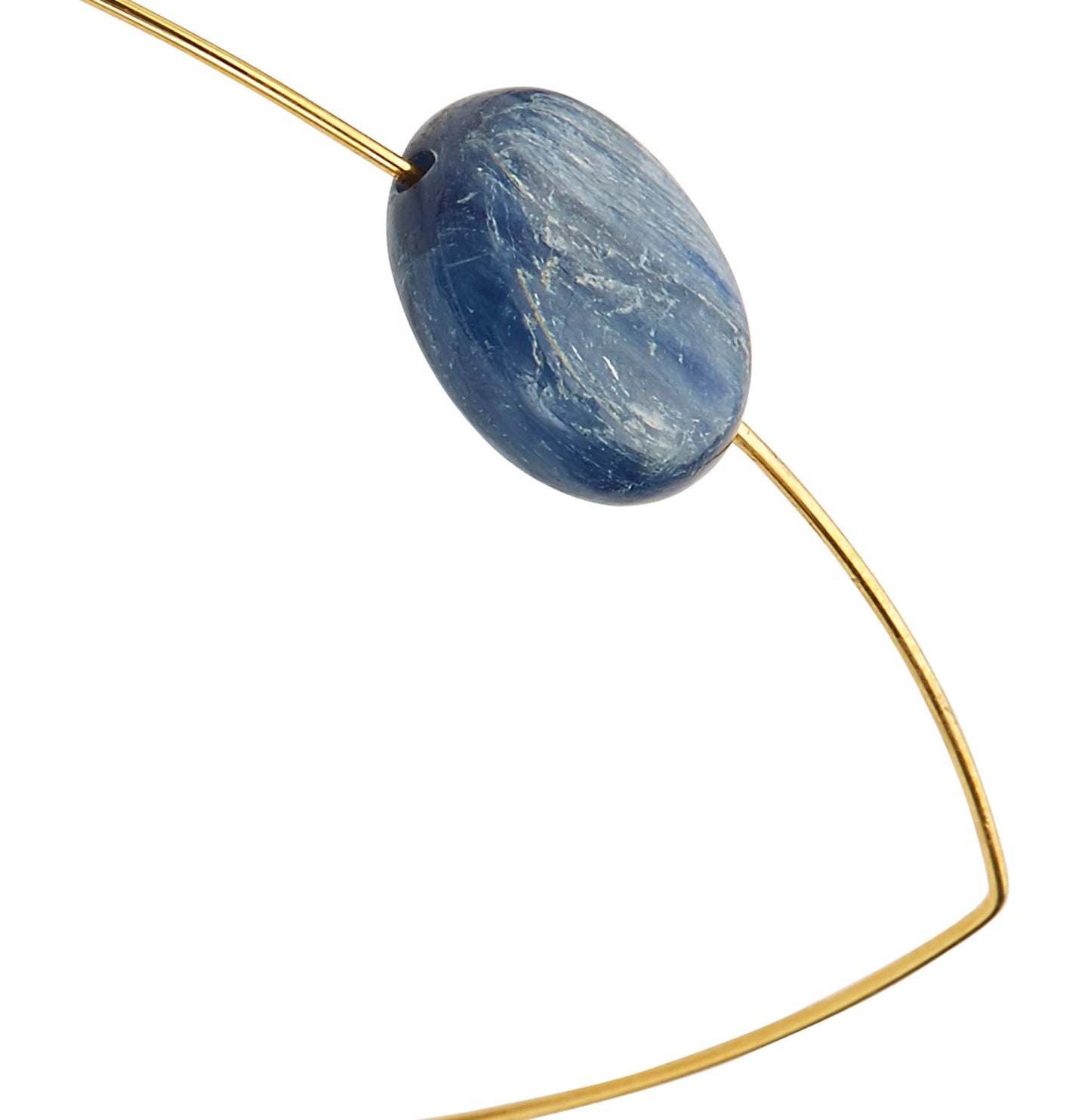 Triangle Bangle with Kyanite