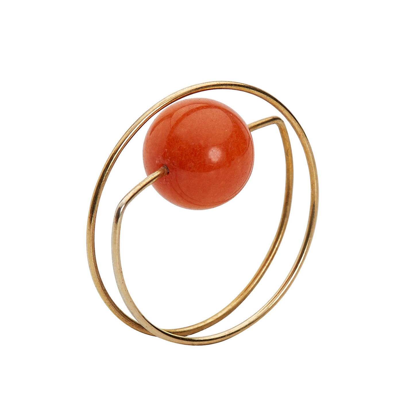 Circle Wrap Ring with Jade