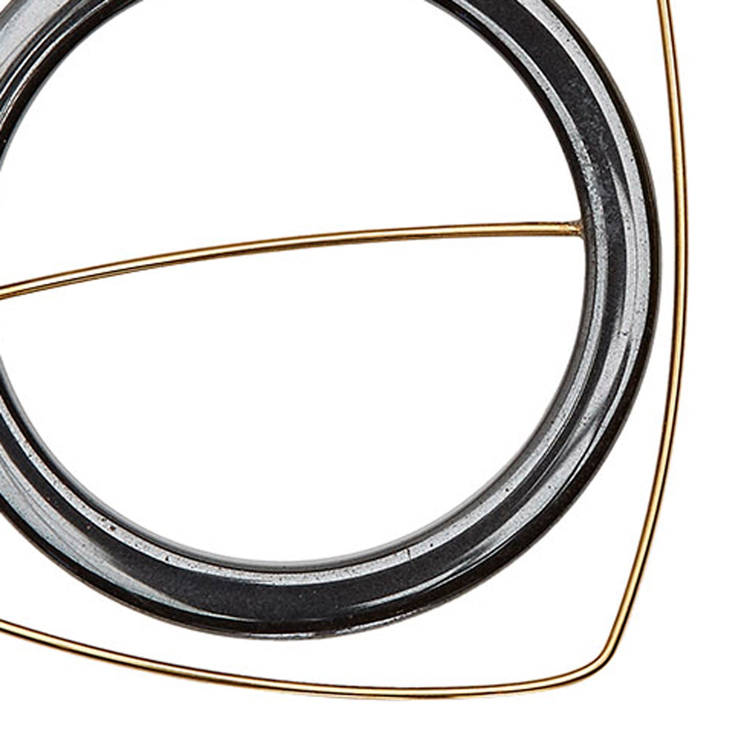 Large Asymmetric Earrings with Hematite