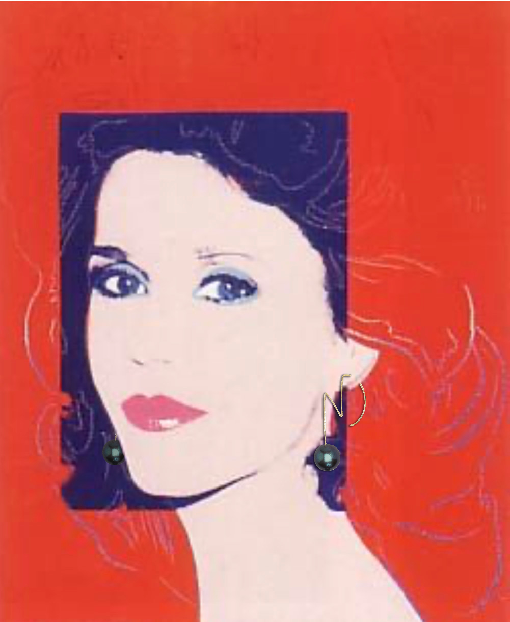 Ziggy Stardust inspired with Fresh Water Pearls