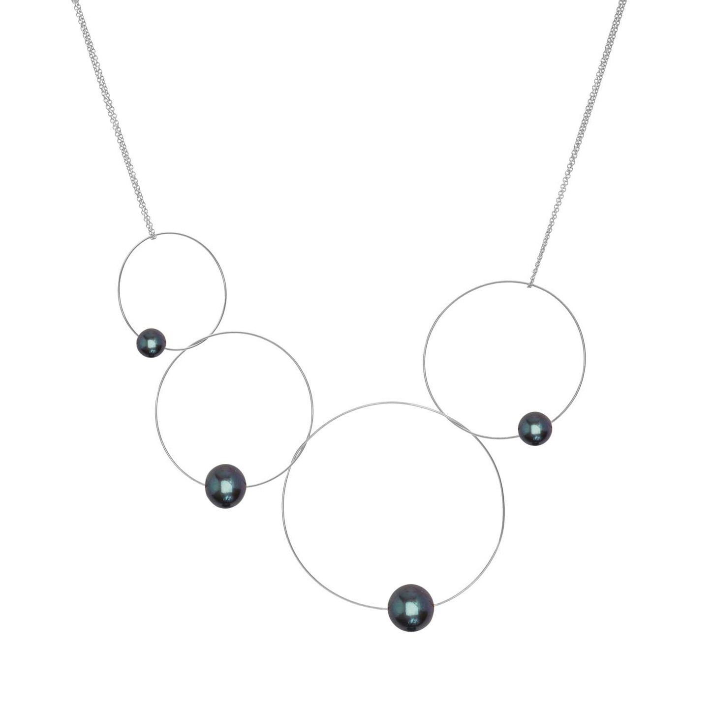 MMJ 'Morph It!' Hoop Necklace with Round Freshwater Pearls