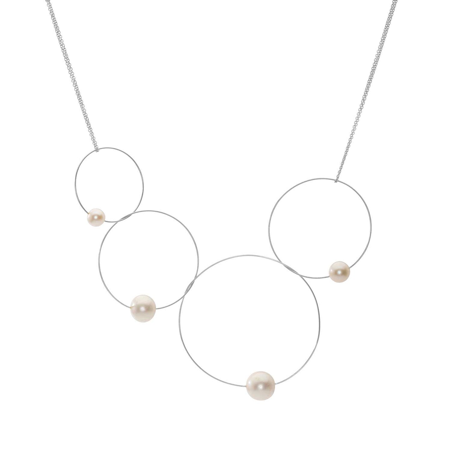 MMJ 'Morph It!' Hoop Necklace with Round Freshwater Pearls