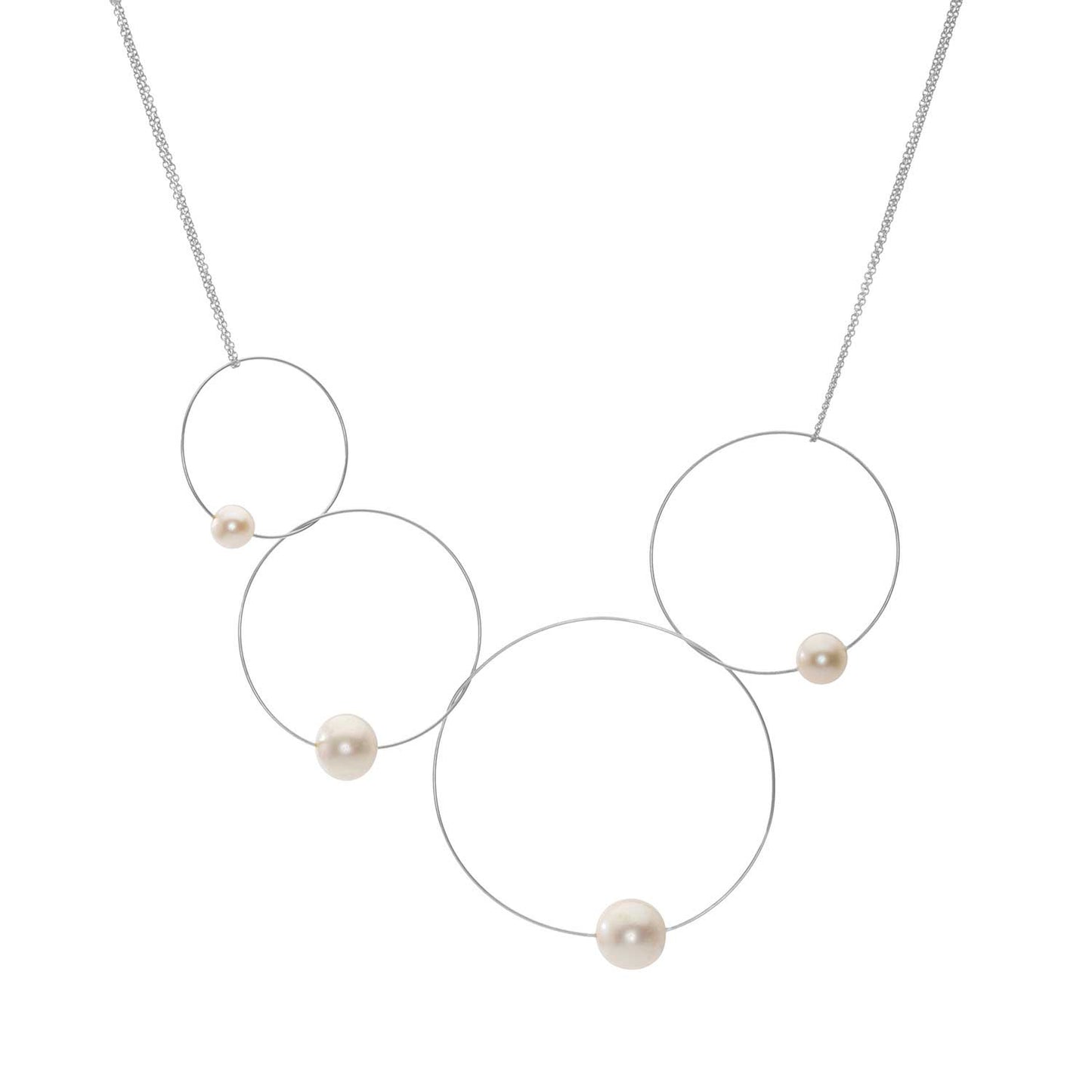 MMJ 'Morph It!' Hoop Necklace with Round Freshwater Pearls