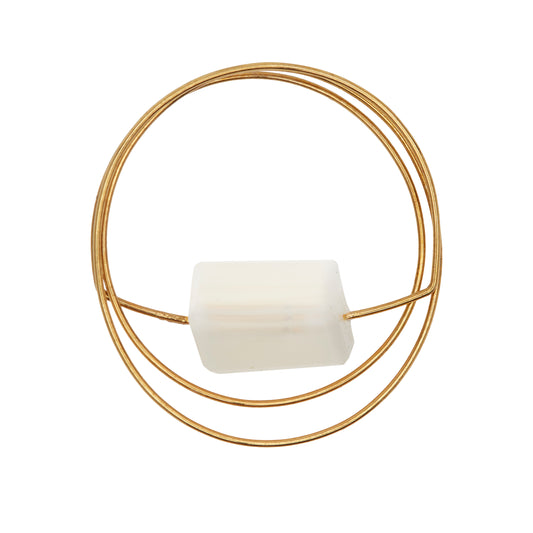 Double Wrap Ring with Rose Quartz