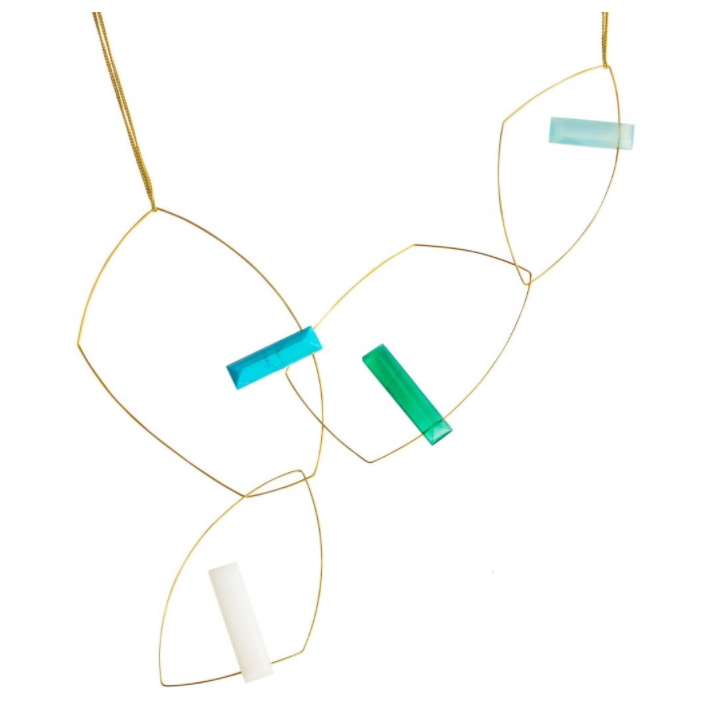 'Morph It' Necklace With multiple hand-cut Gem Stones