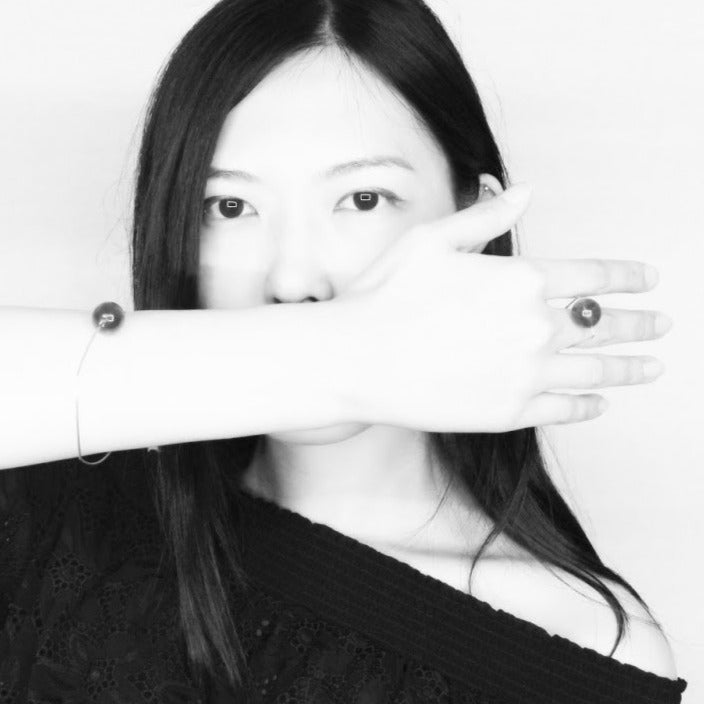 Triangle Ring with White Freshwater Pearl