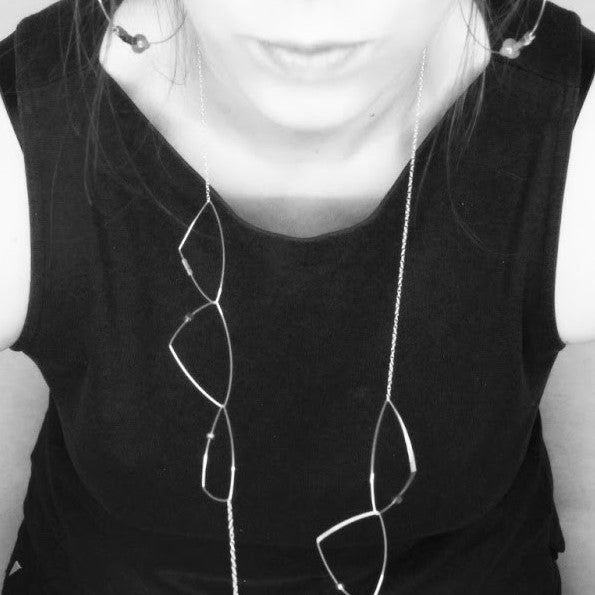 Long 'Morph It' Necklace with Freshwater Pearls