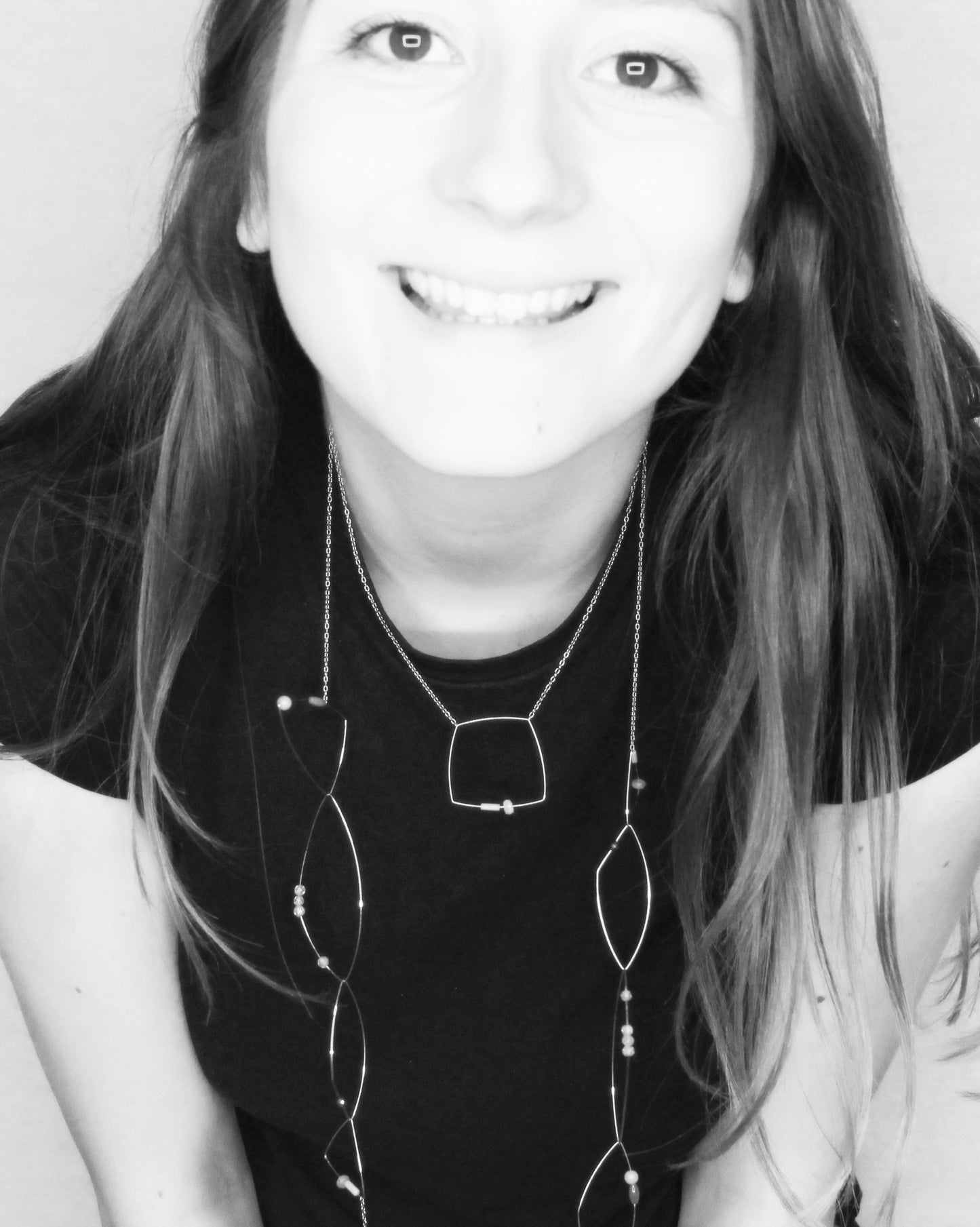 'Morph It'! Long Necklace with Gemstones