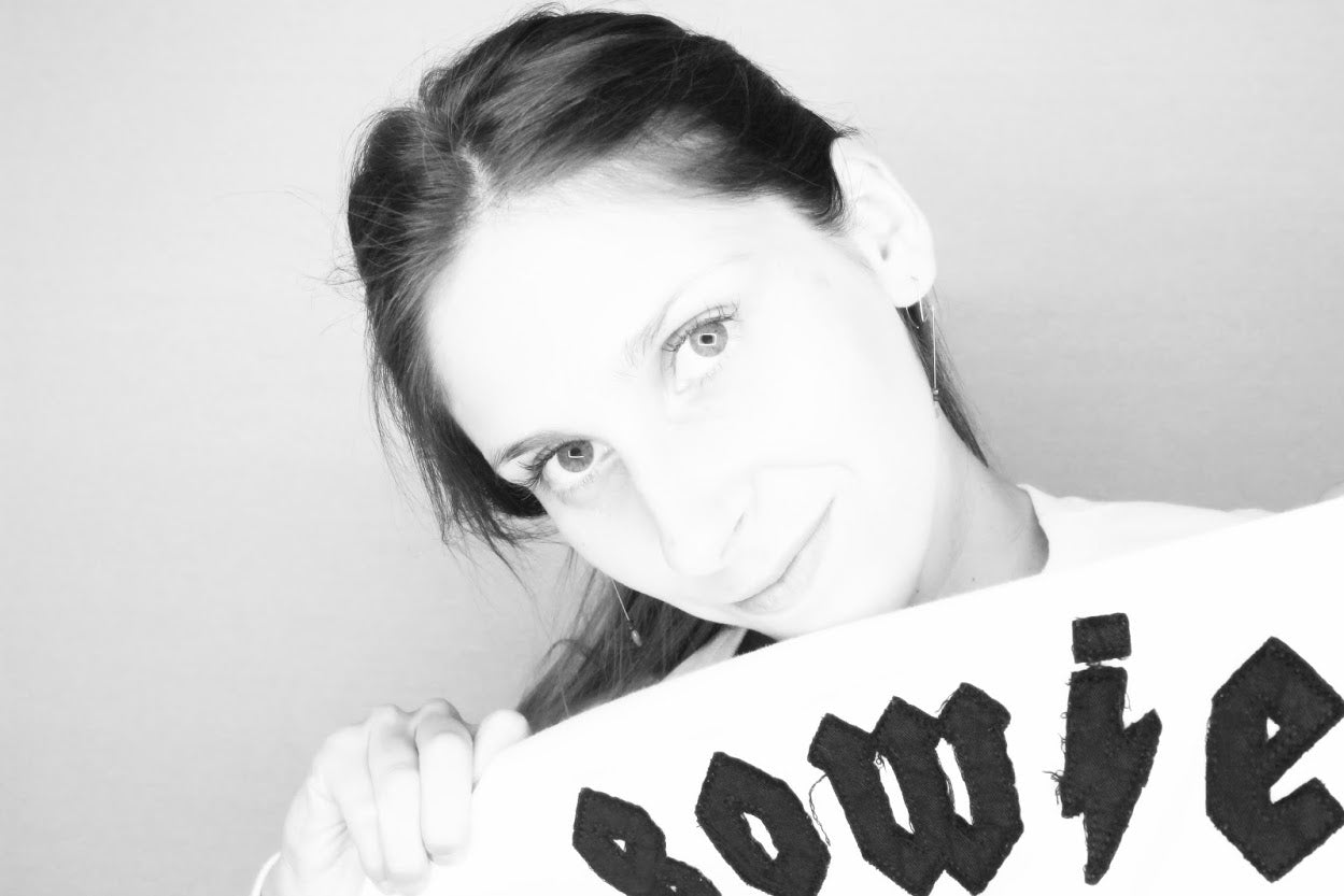 Large Round Ziggy Stardust inspired Earrings with Freshwater Pearls (12mm)