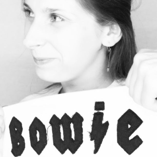 Large Round Ziggy Stardust inspired Earrings with Freshwater Pearls (12mm)