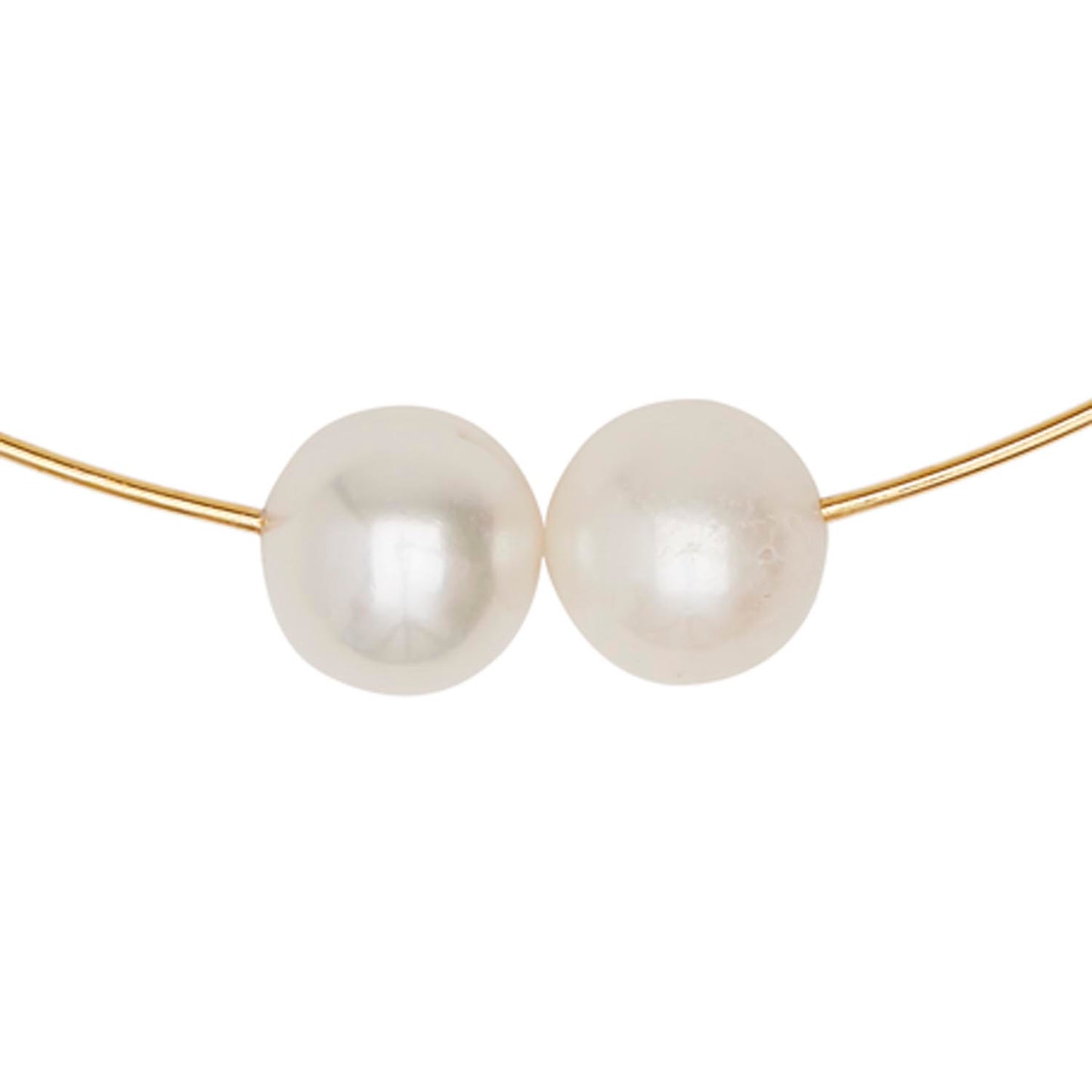 Round Neckwire with White Freshwater Pearls