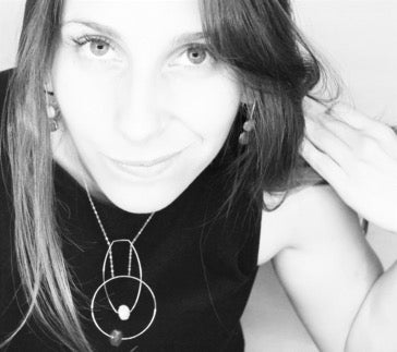 Multi Shape Pendant Necklace with Hand-Cut Gems (choices of colour combination)