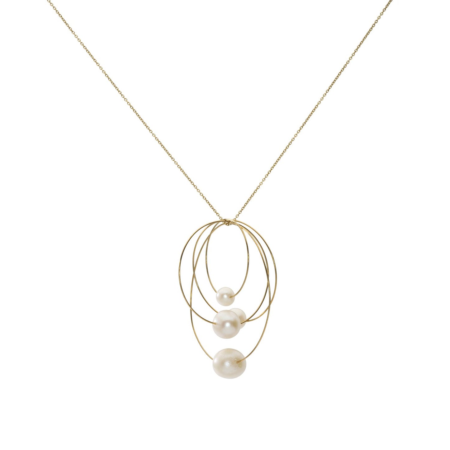 MMJ 'Morph It!' Hoop Necklace with Round Freshwater Pearls