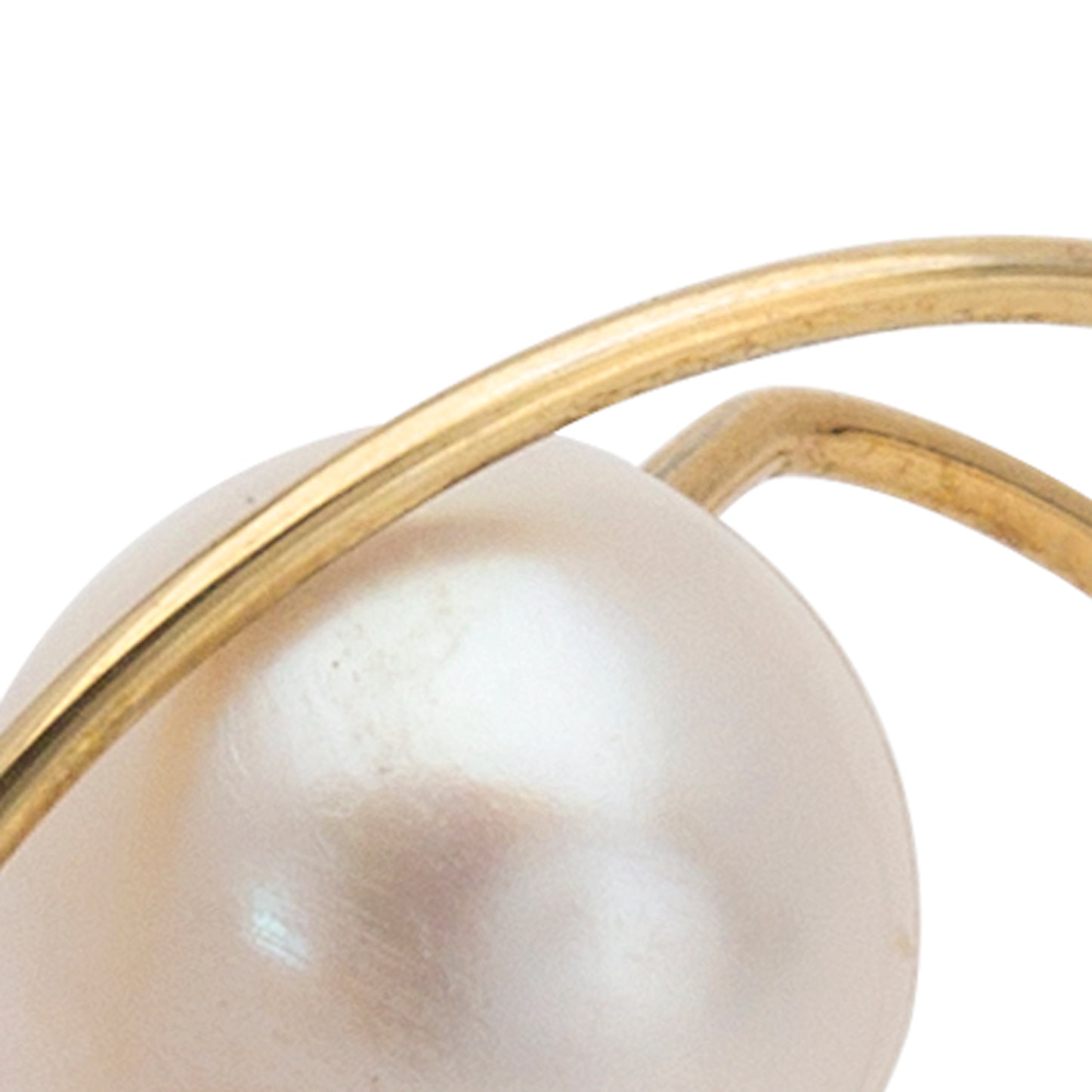 Circle Wrap Bangle with 12mm Round Freshwater Pearl
