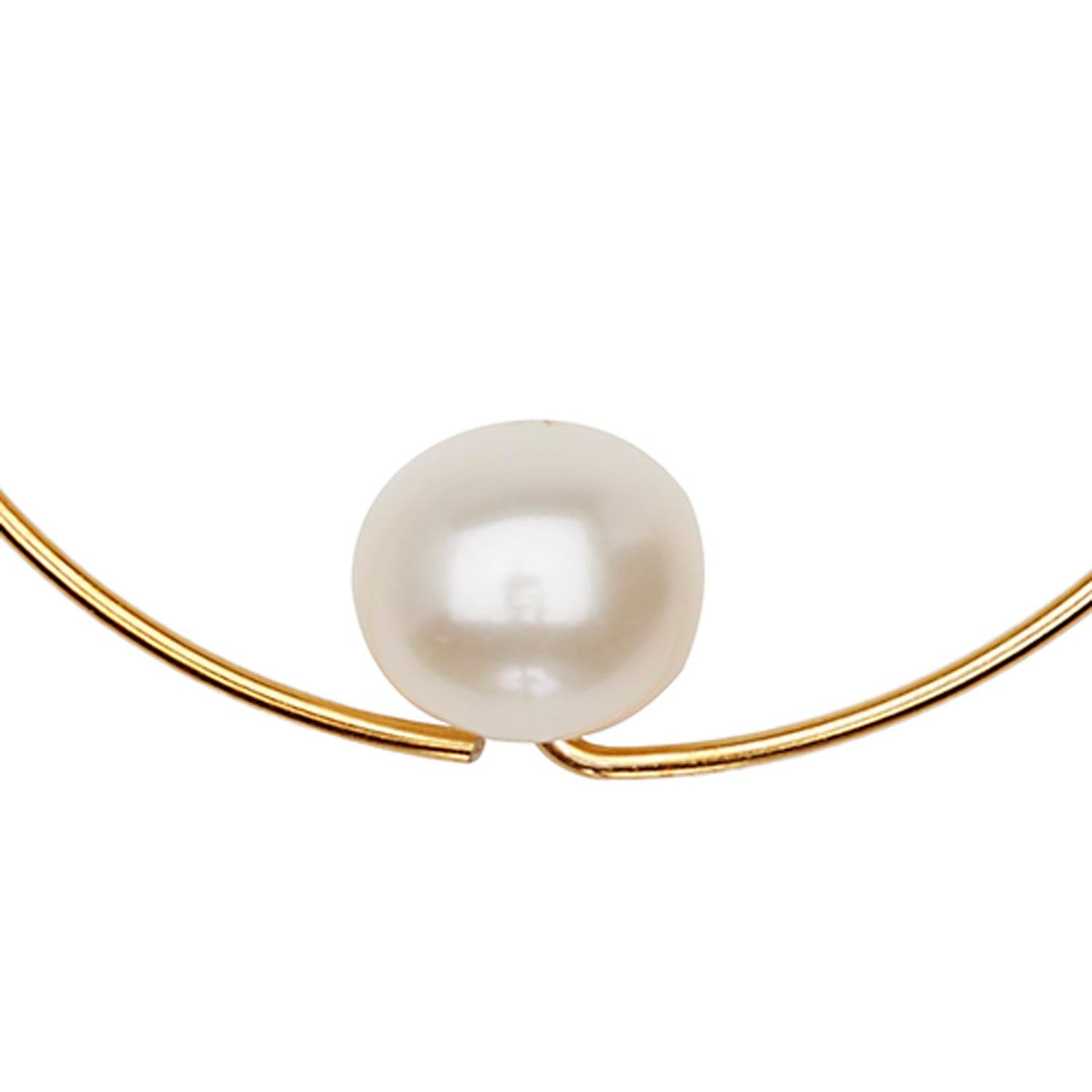 Extra Small Round Hoops with Freshwater Pearls