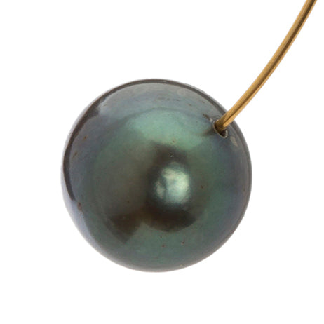 Square Bangle with Round Freshwater Pearl