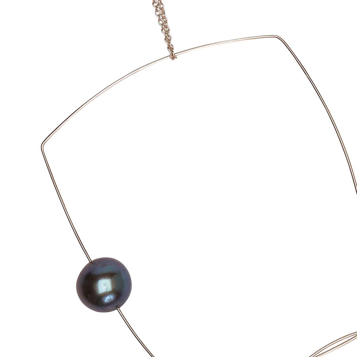 Multi Wear Statement Necklace with Peacock Pearls