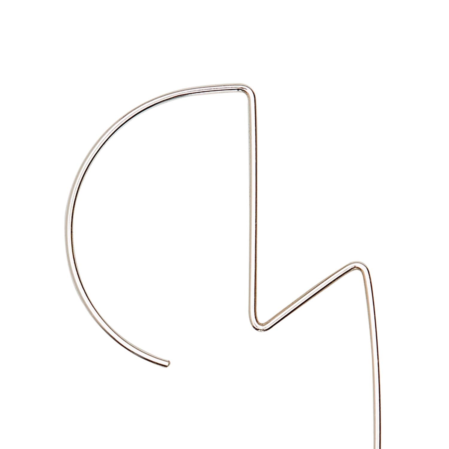 Round Zigzag Earrings with Peacock Pearls