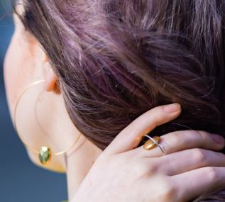 Double Wrap Ring with Bullet Gems