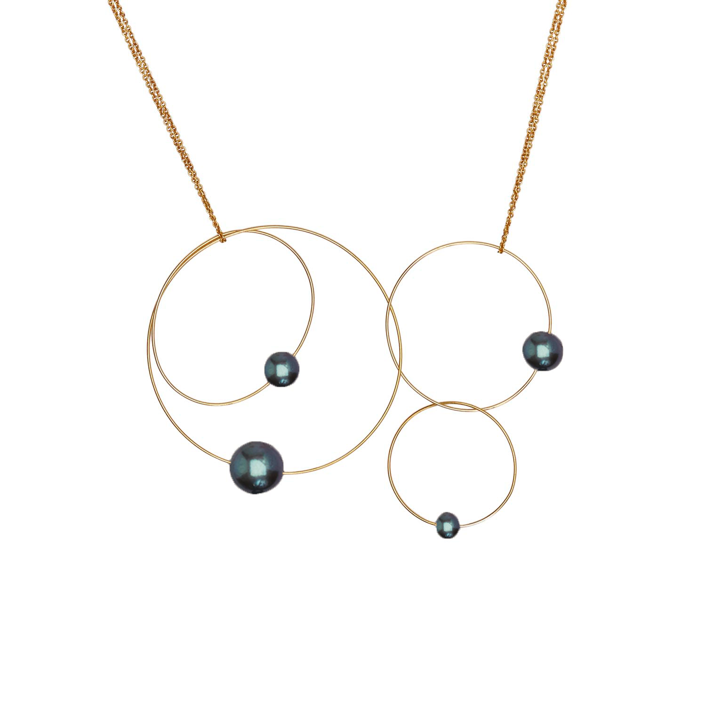 MMJ 'Morph It!' Hoop Necklace with Round Freshwater Pearls