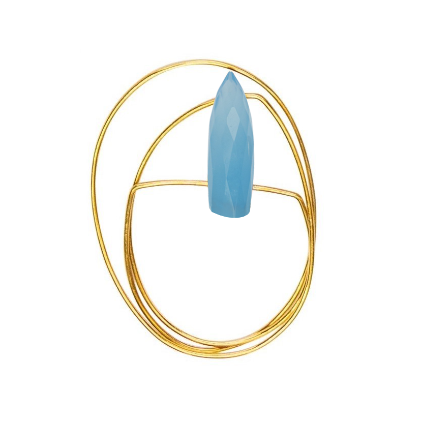 Double Wrap Ring with Bullet Gems