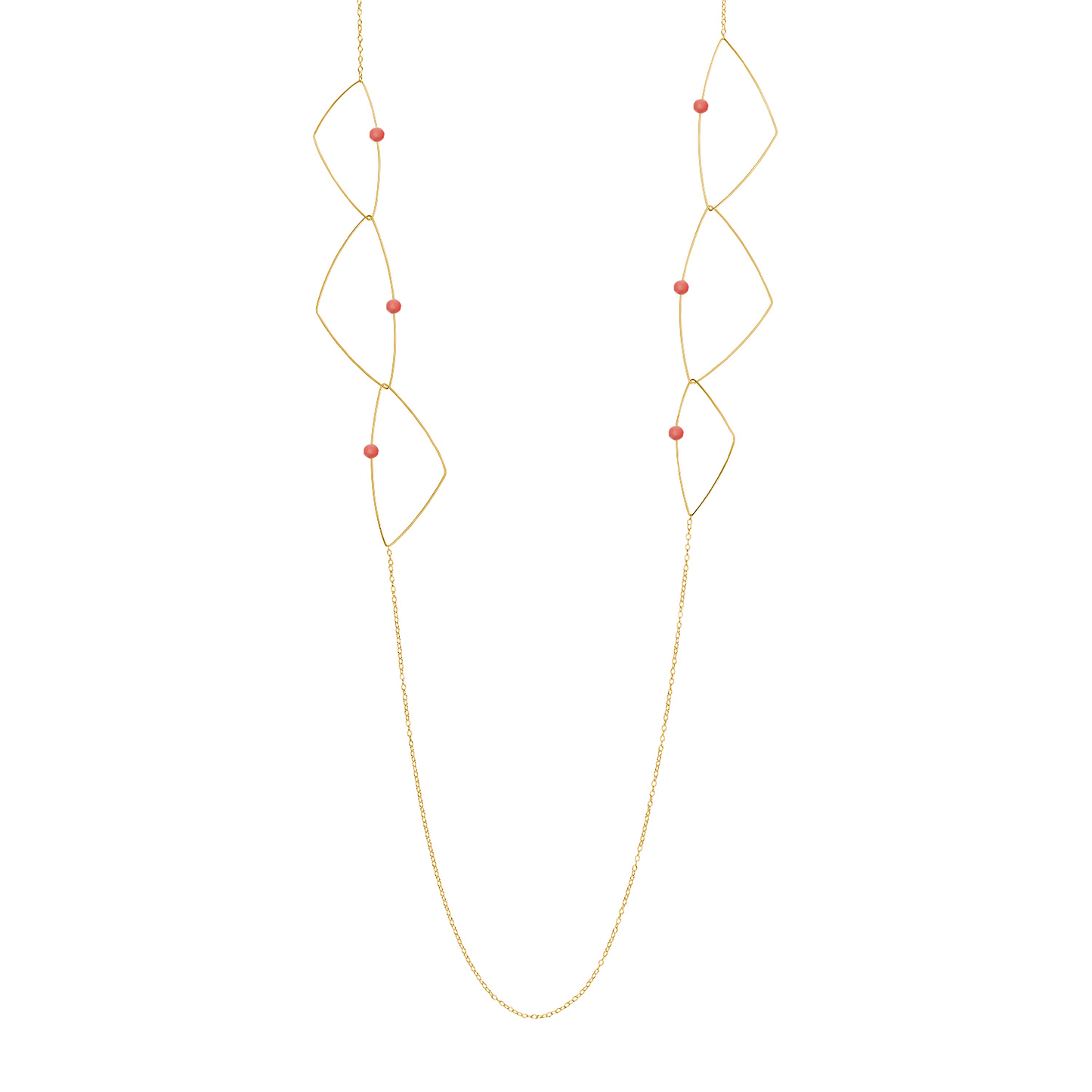 'Morph It'! Long Necklace with Gemstones