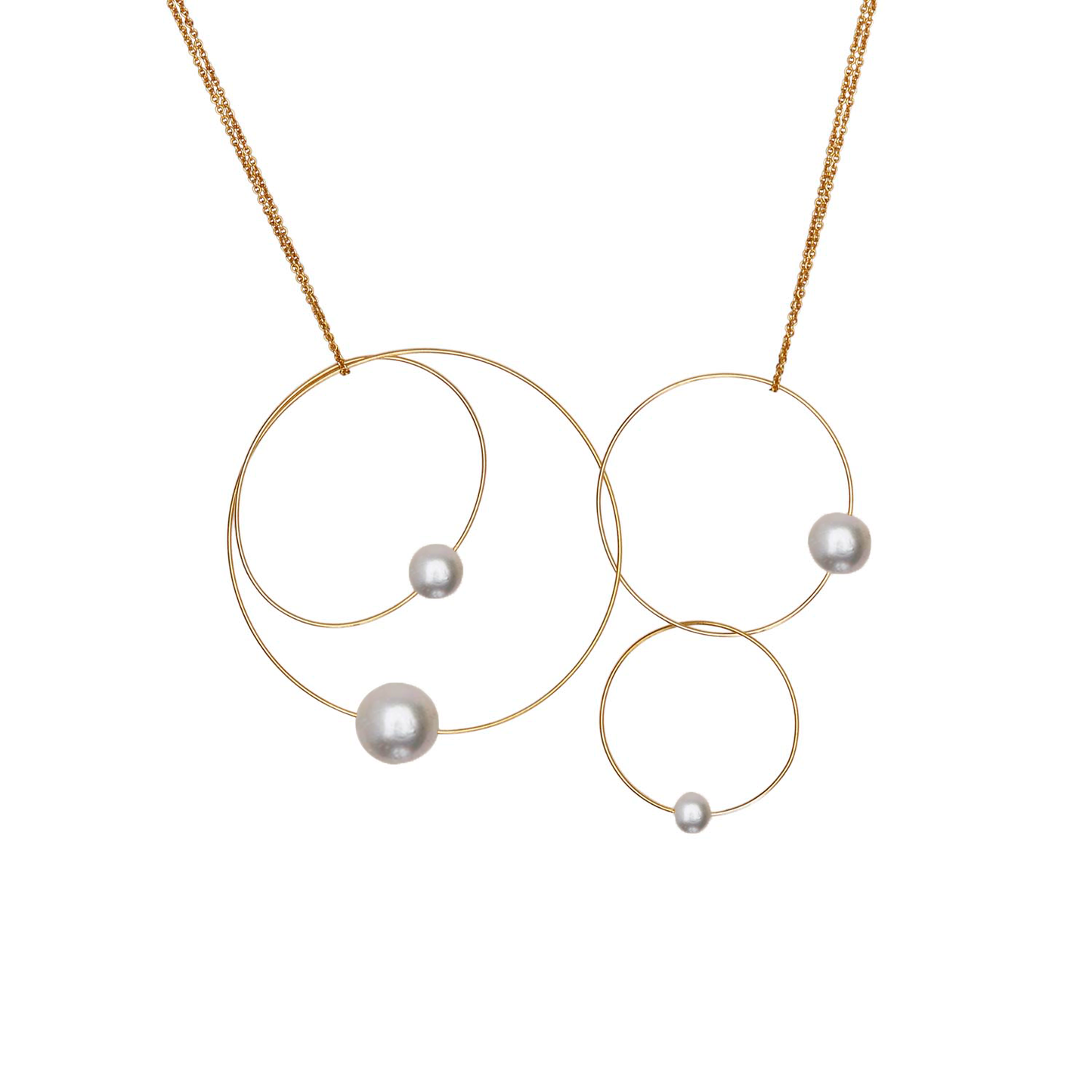 MMJ 'Morph It!' Hoop Necklace with Round Freshwater Pearls