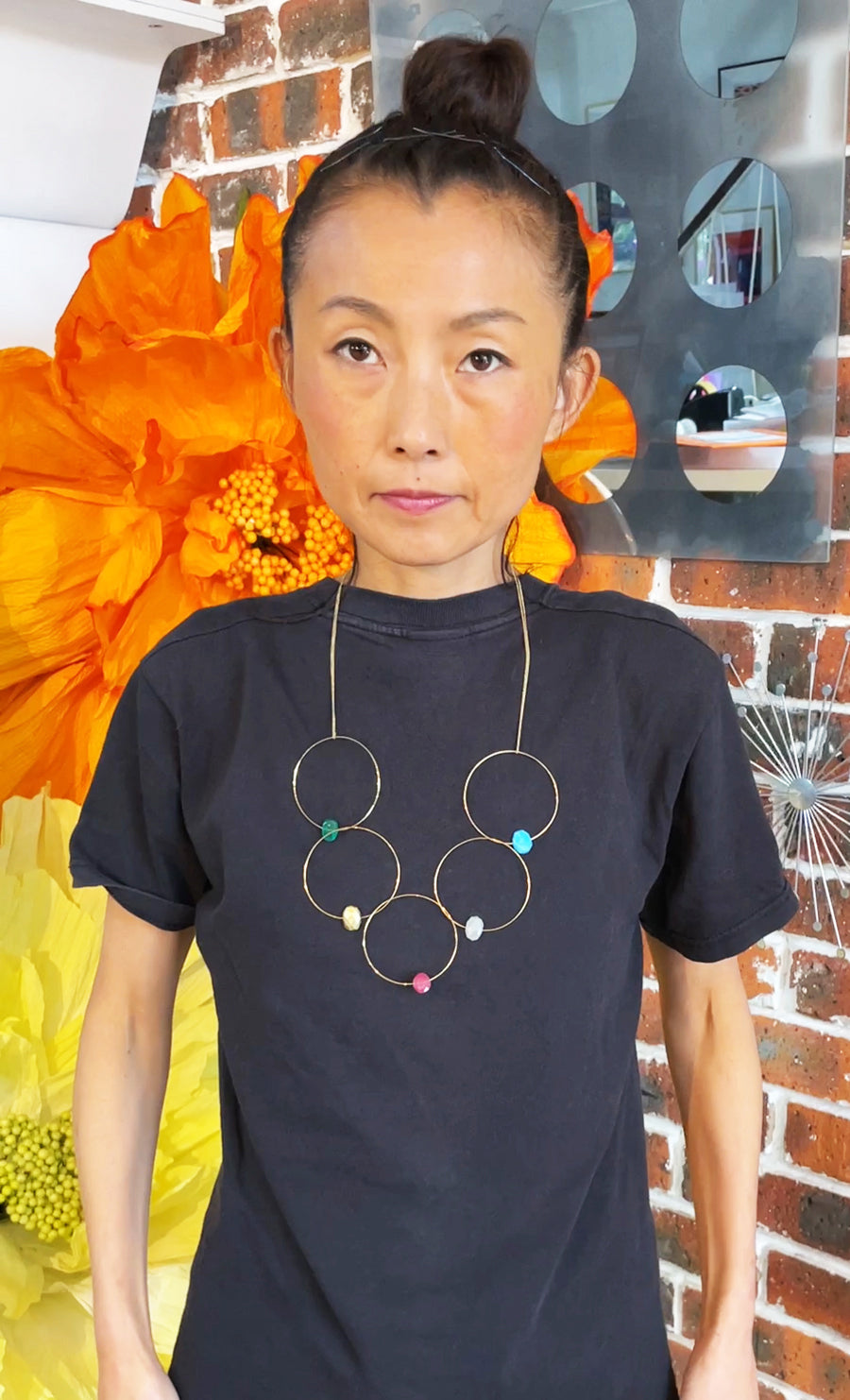 'Morph it!' Necklace with Colourful Gemstones