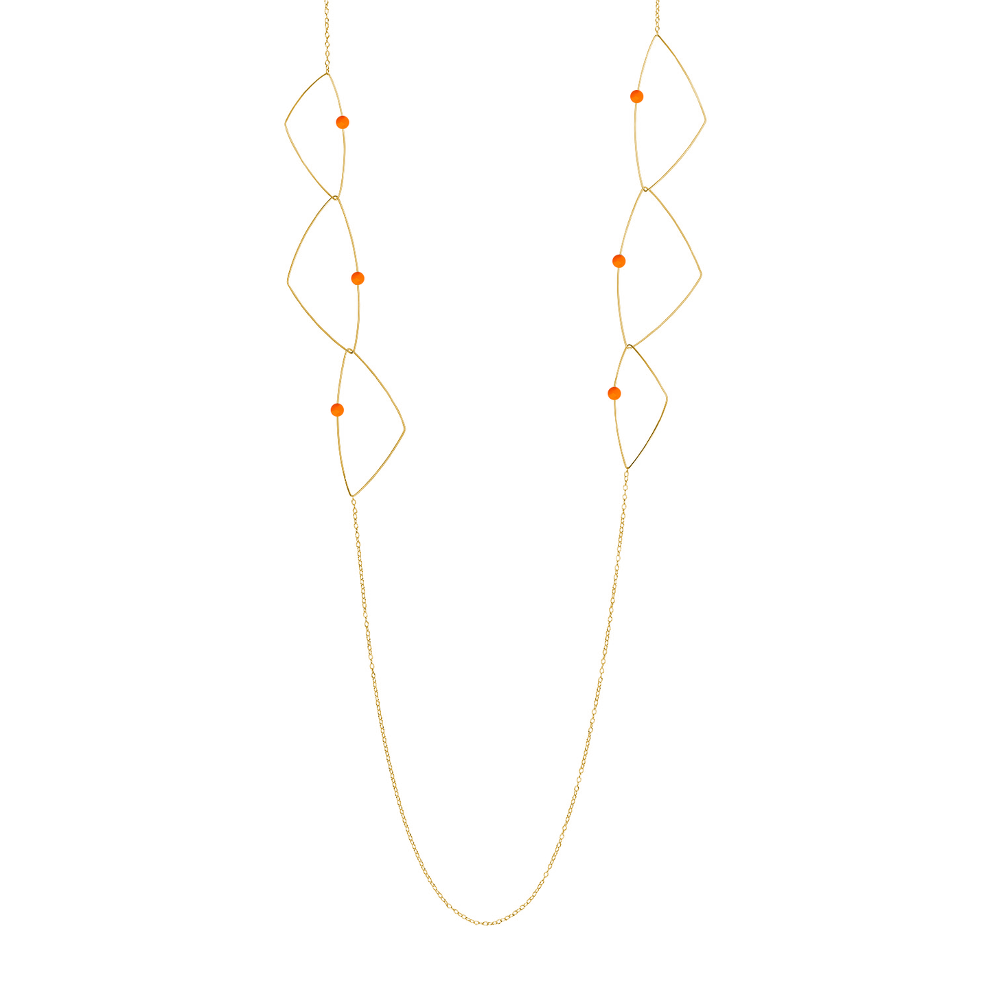 'Morph It'! Long Necklace with Gemstones