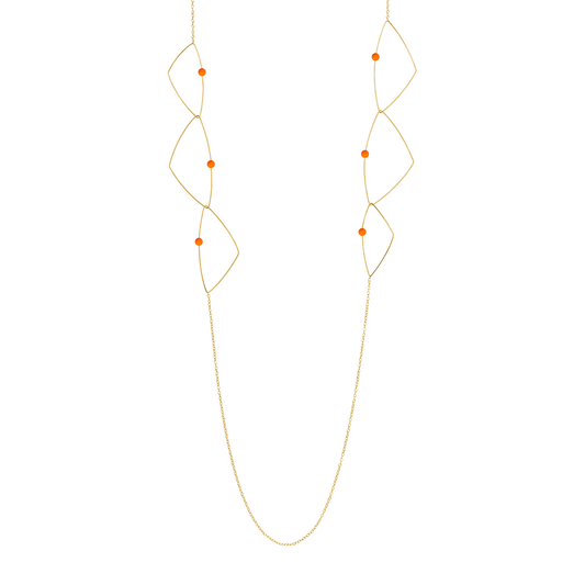 'Morph It'! Long Necklace with Gemstones