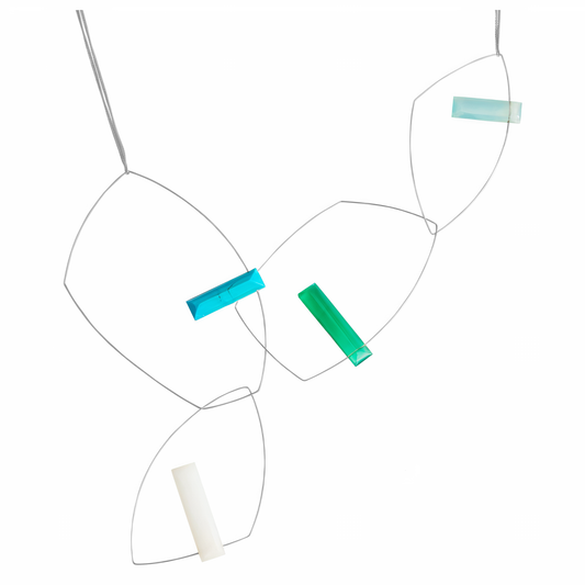 'Morph It' Necklace With multiple hand-cut Gem Stones