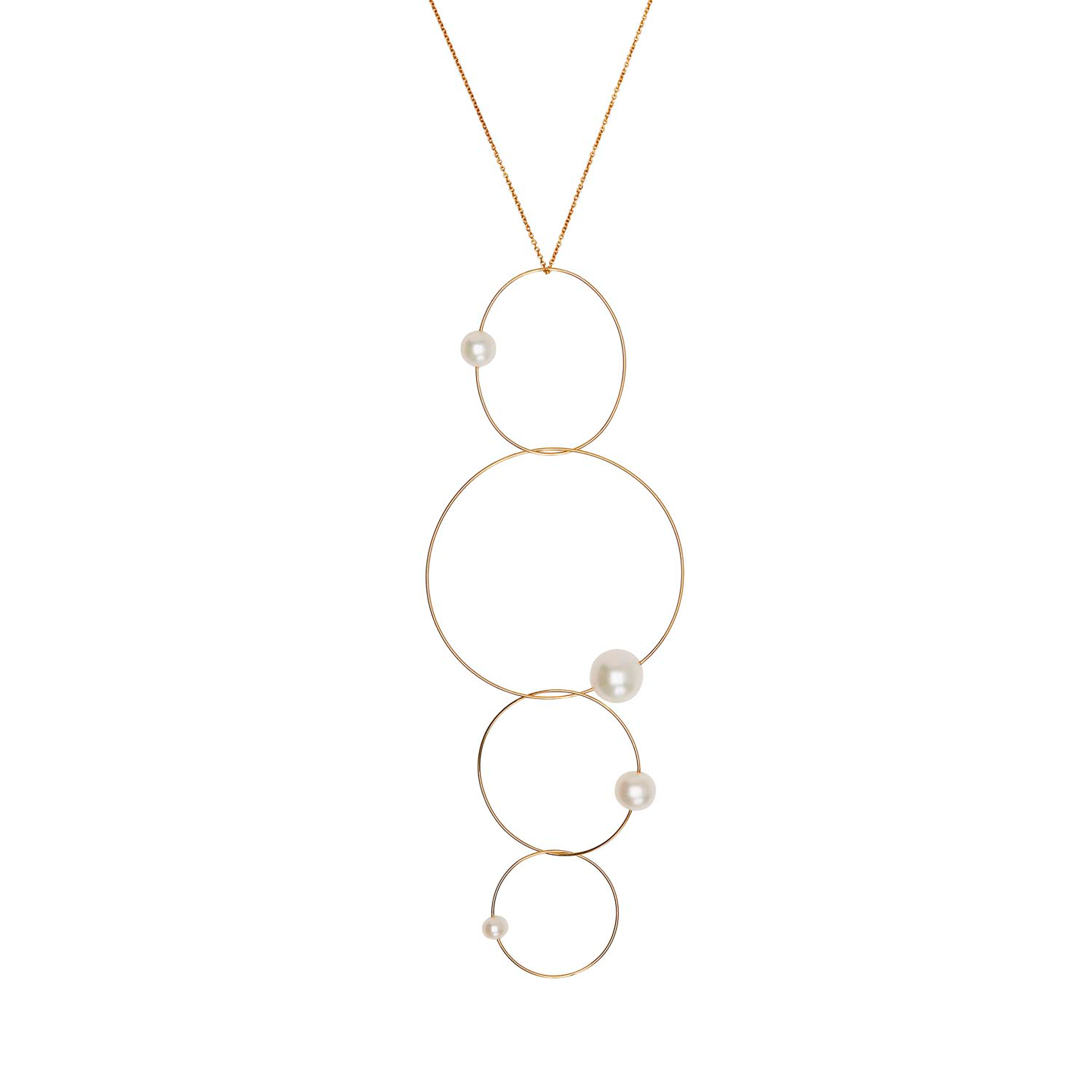 MMJ 'Morph It!' Hoop Necklace with Round Freshwater Pearls