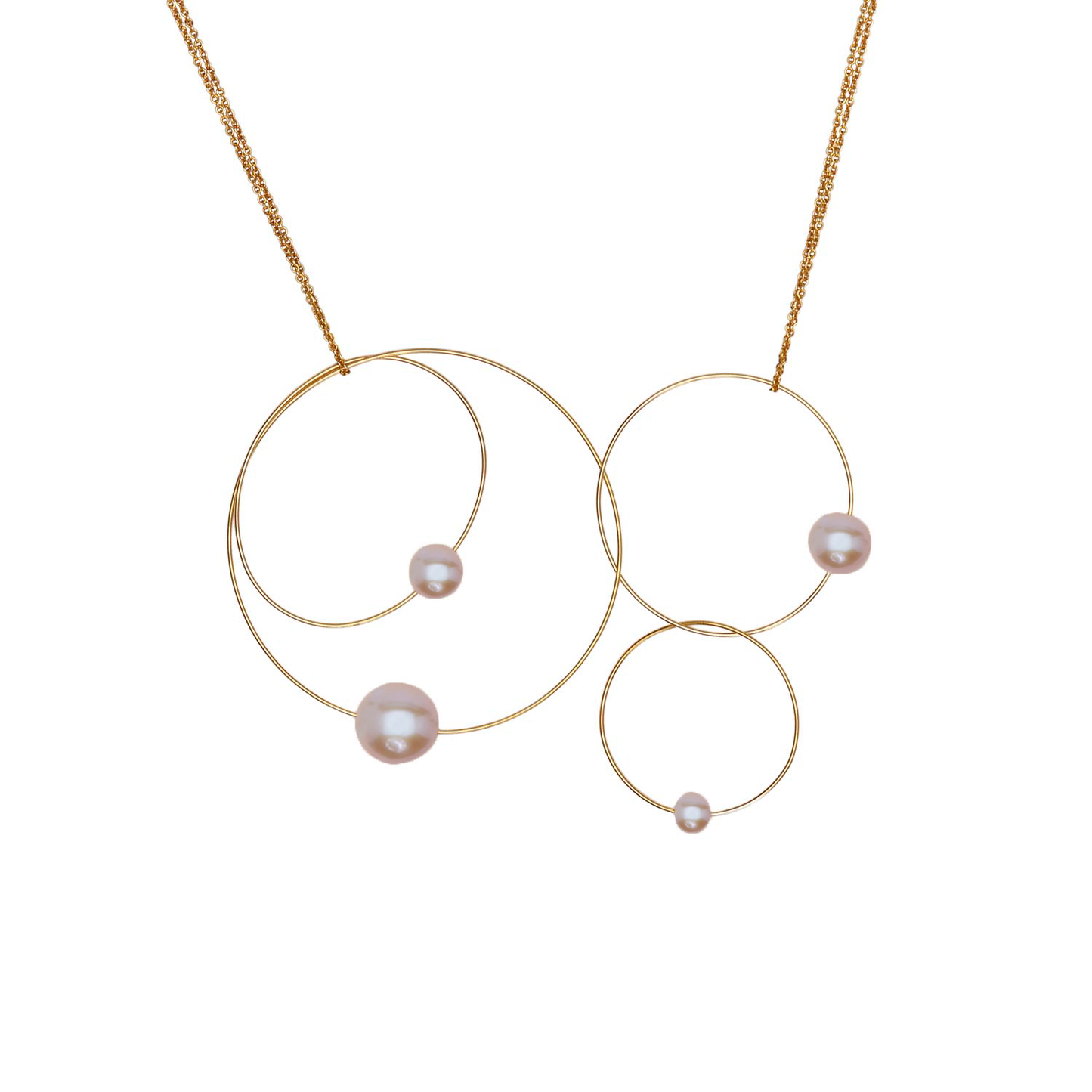 MMJ 'Morph It!' Hoop Necklace with Round Freshwater Pearls