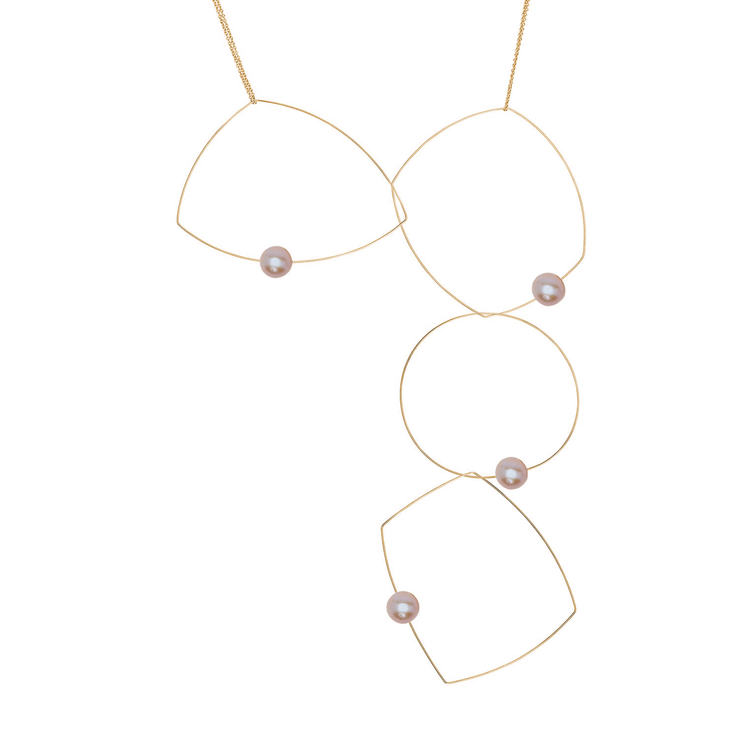 'Morph It!' Statement Necklace with Round Freshwater Pearls