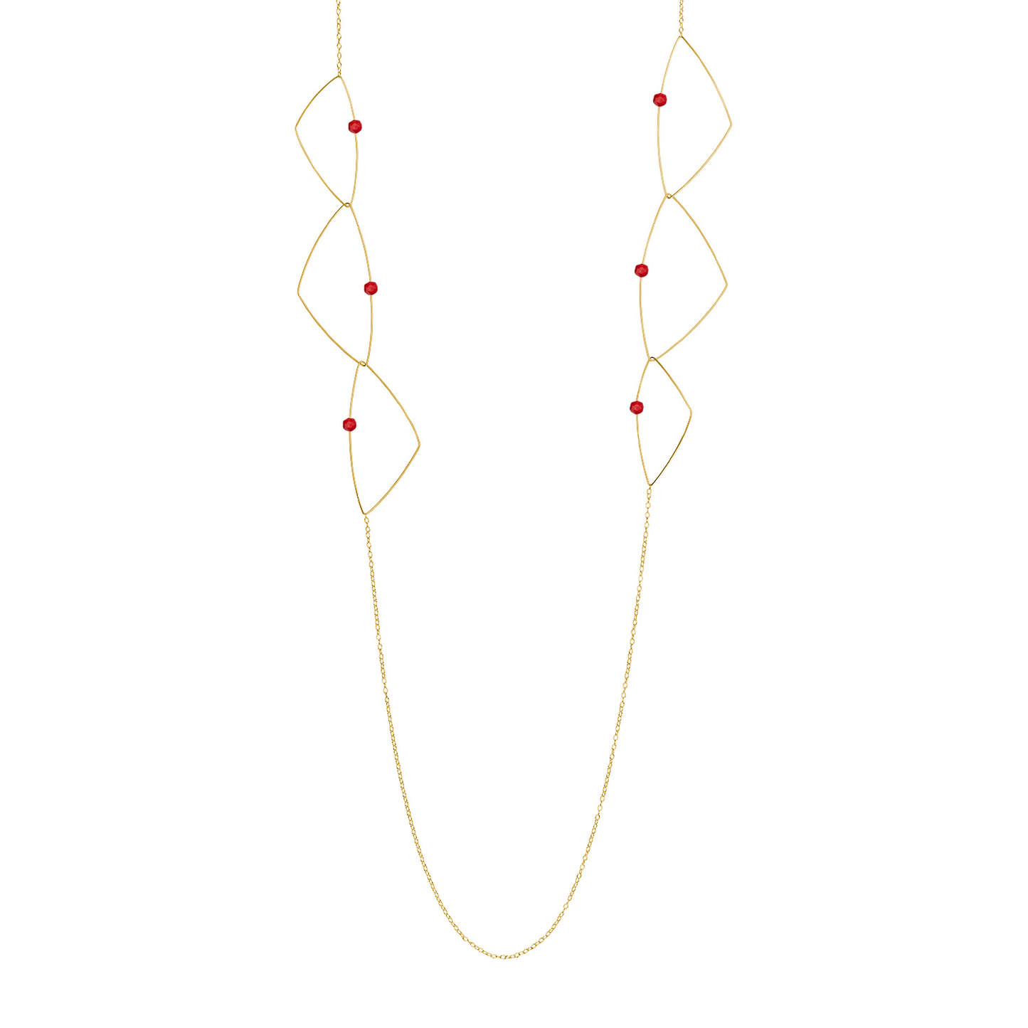 'Morph It'! Long Necklace with Gemstones