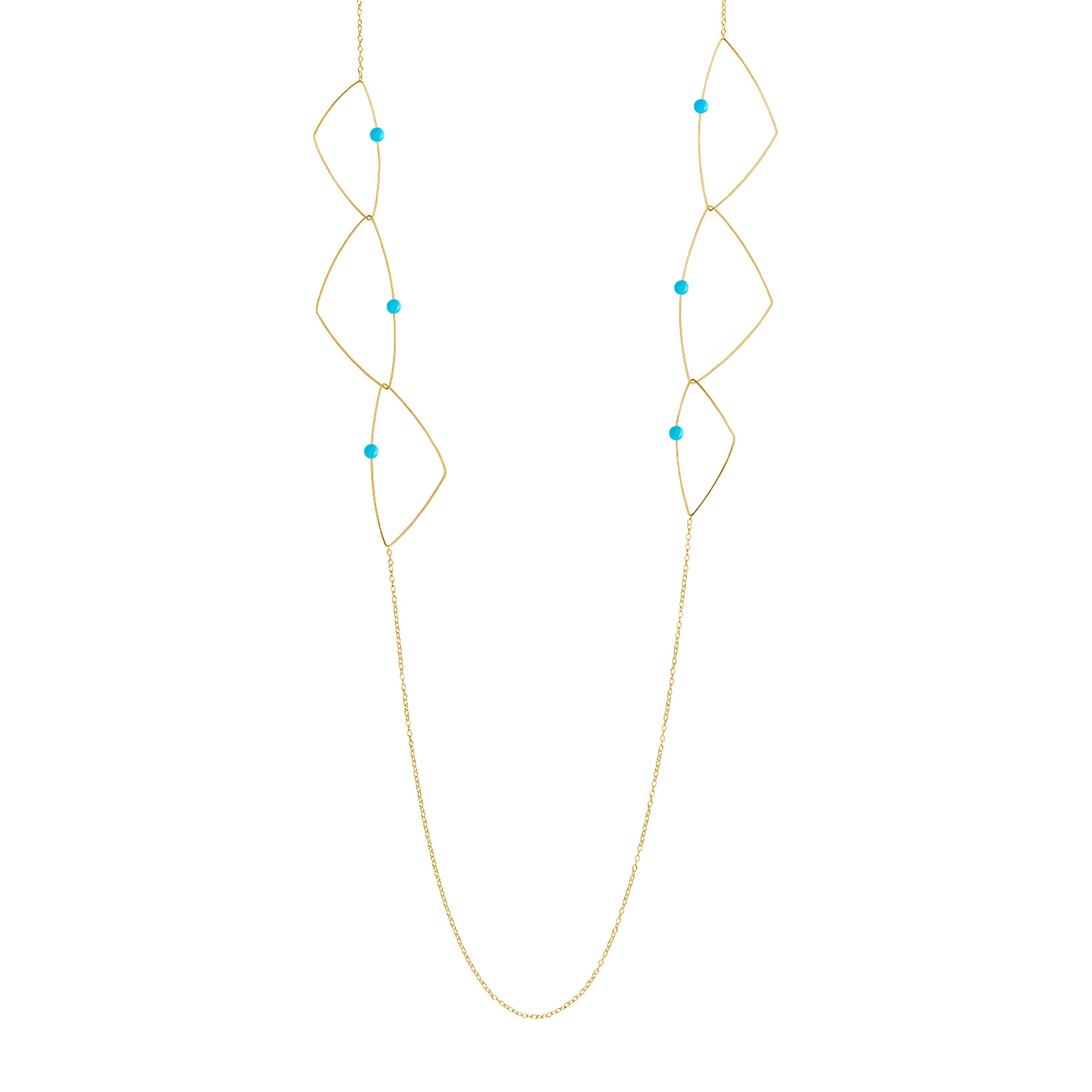 'Morph It'! Long Necklace with Gemstones