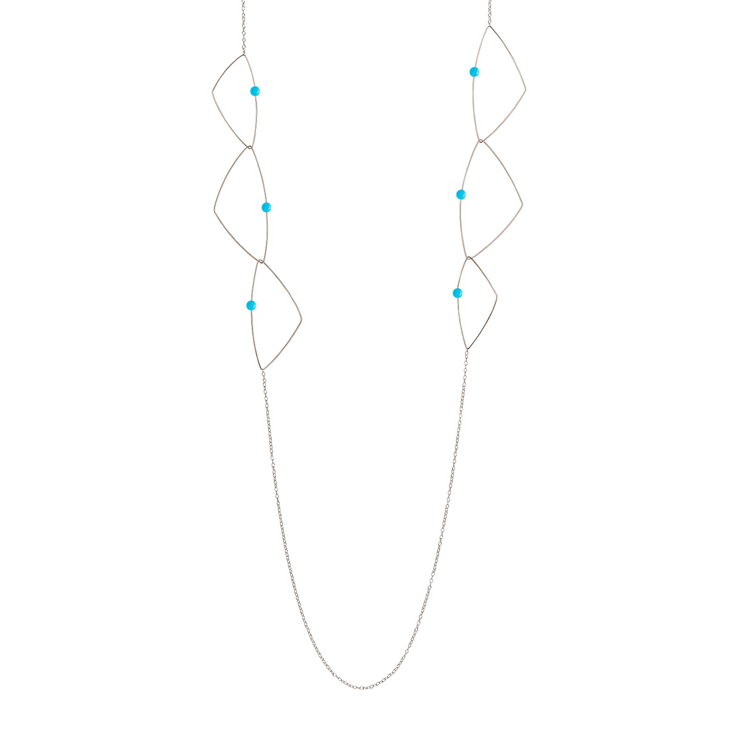 'Morph It'! Long Necklace with Gemstones