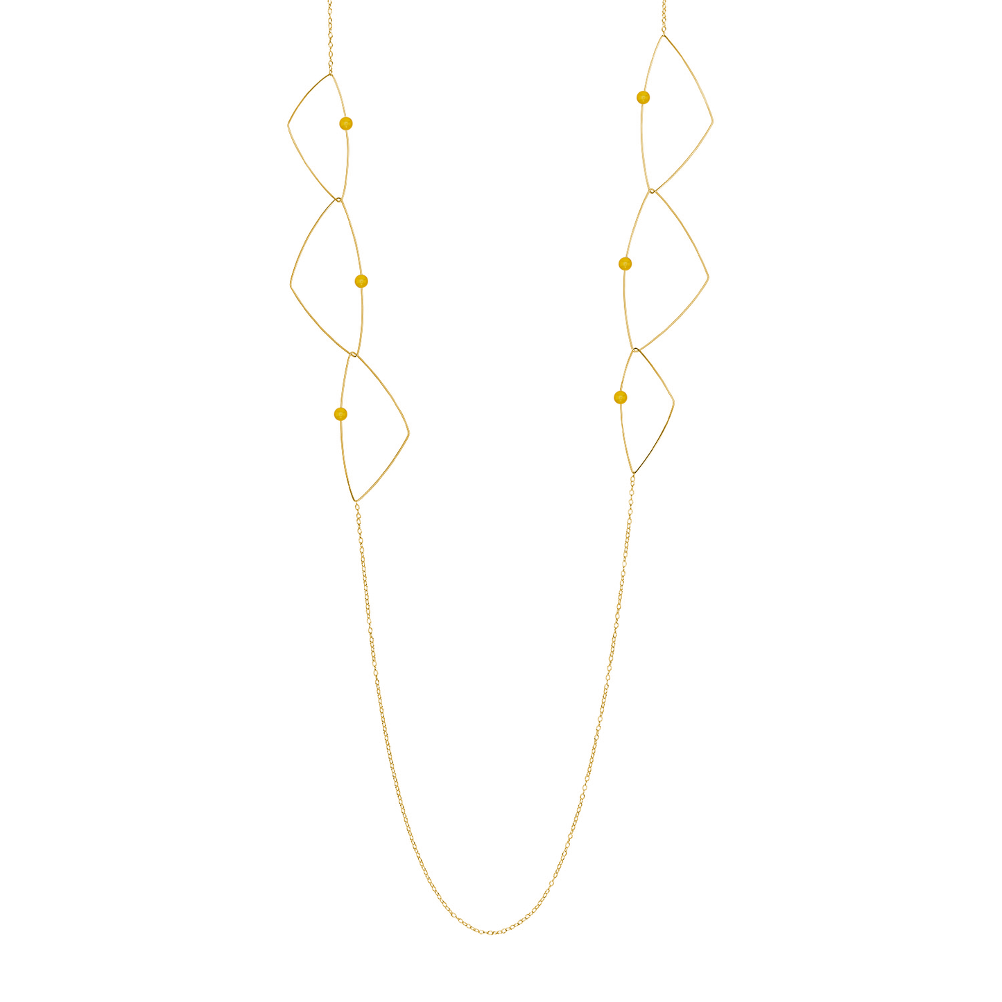 'Morph It'! Long Necklace with Gemstones