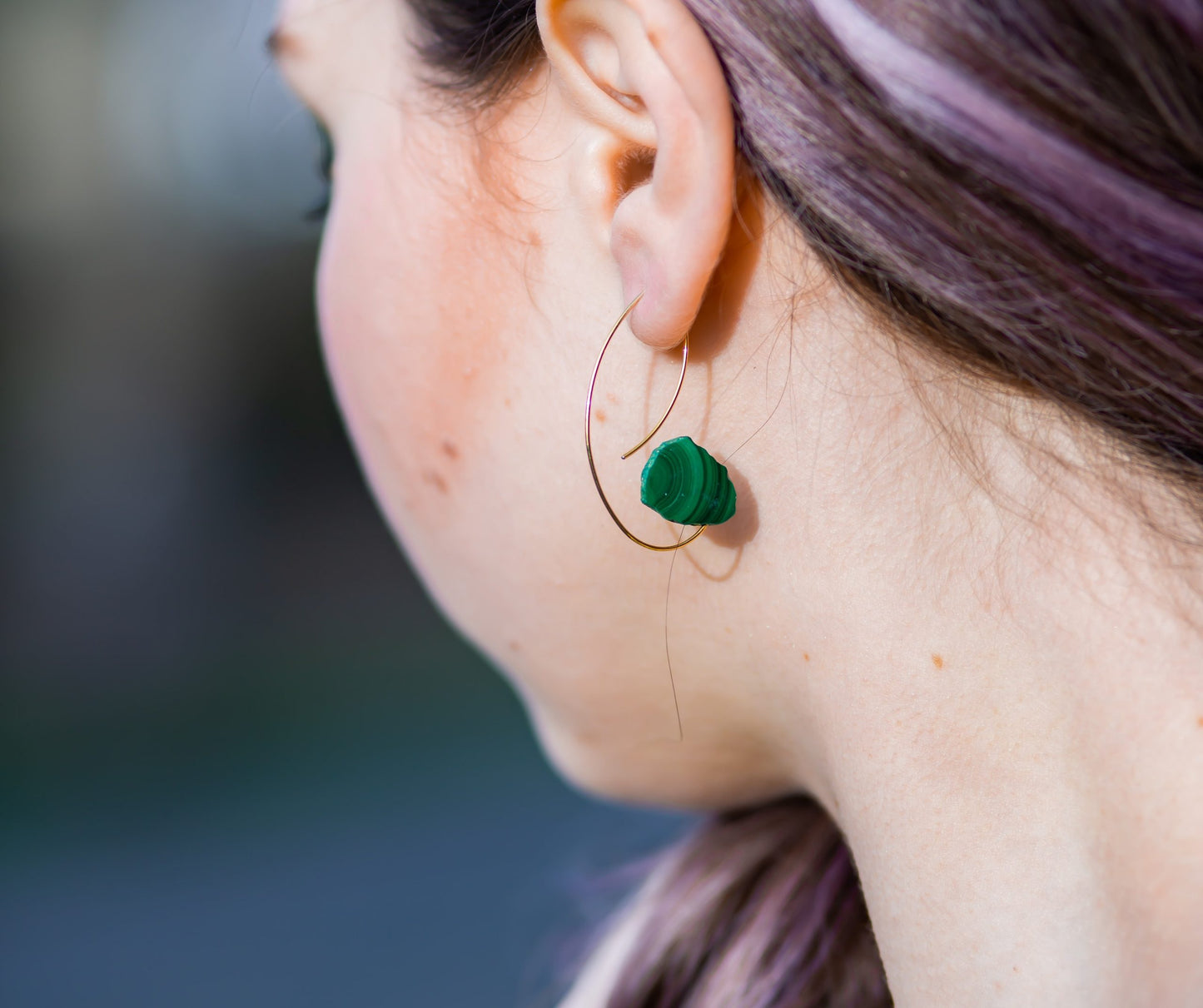 Drop Earrings with Amazonite and Green Mystic Chalcedony