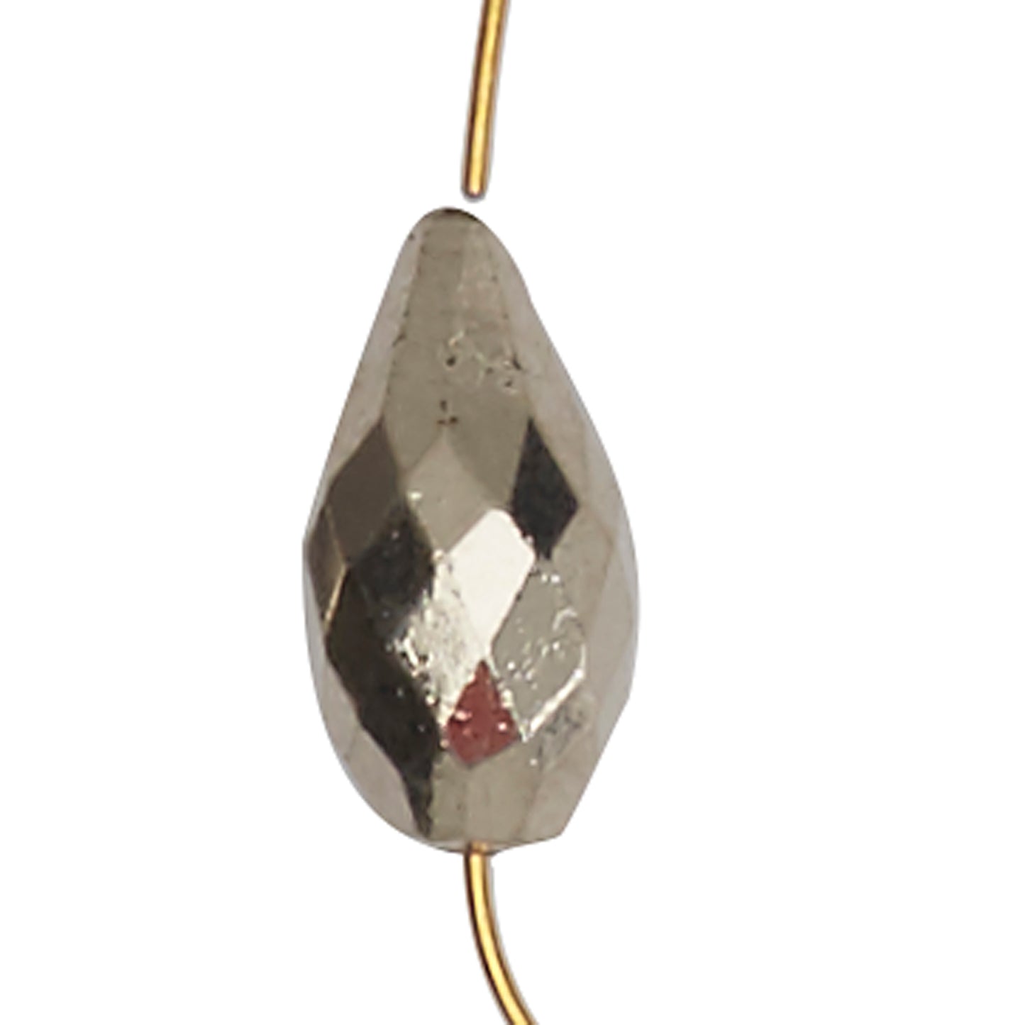 Pointed Oval Earrings with Silver Pyrite or Drop Gems option