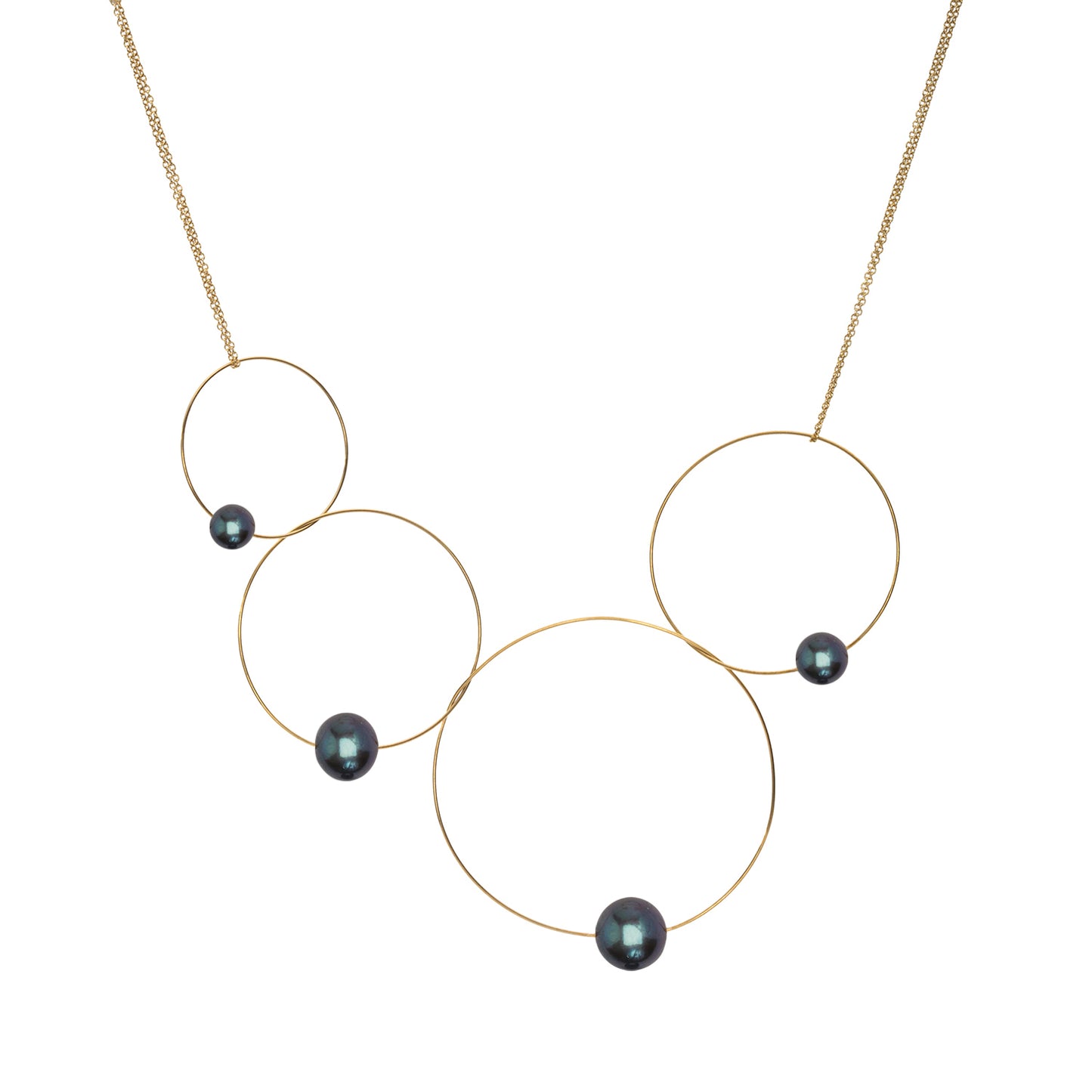 MMJ 'Morph It!' Hoop Necklace with Round Freshwater Pearls