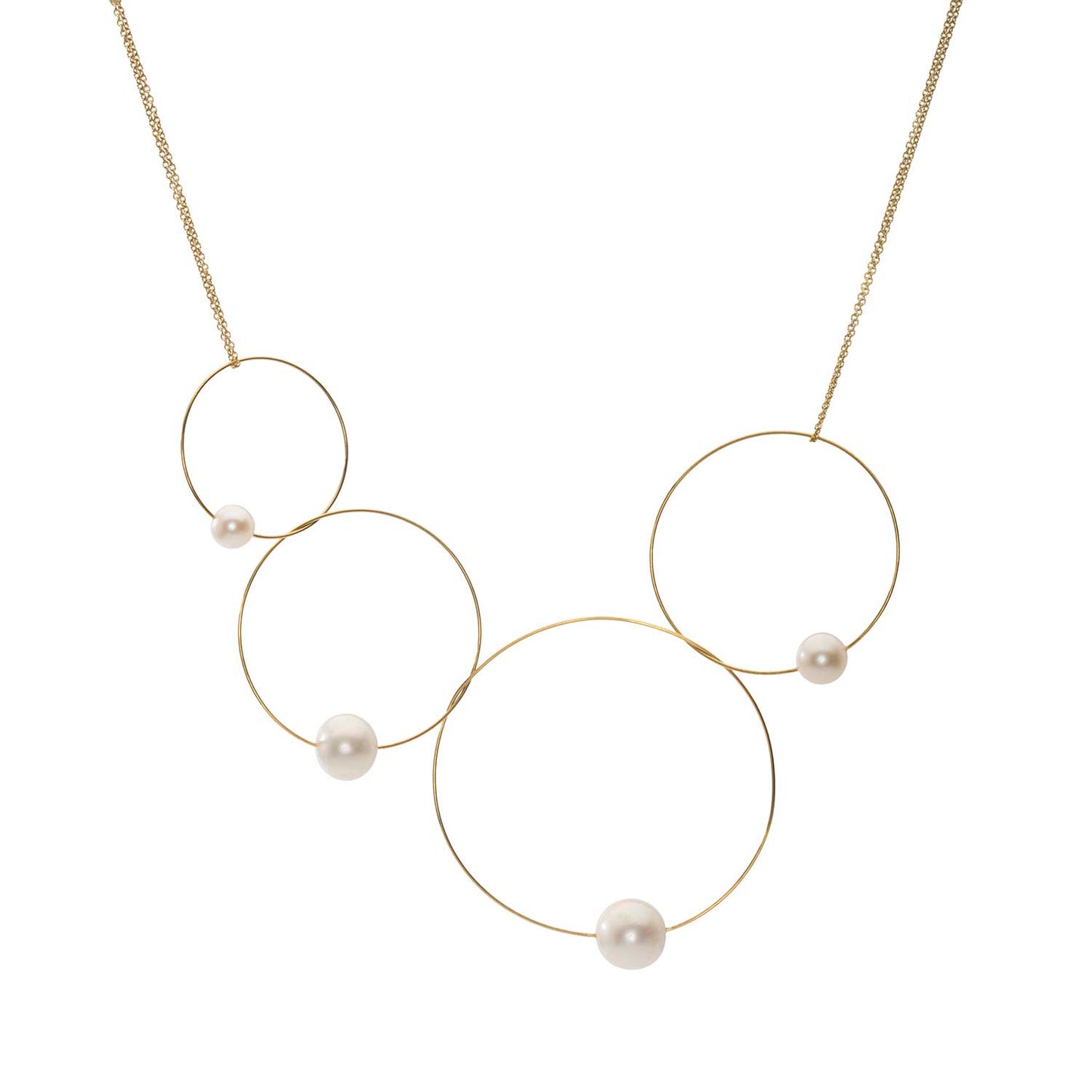 MMJ 'Morph It!' Hoop Necklace with Round Freshwater Pearls
