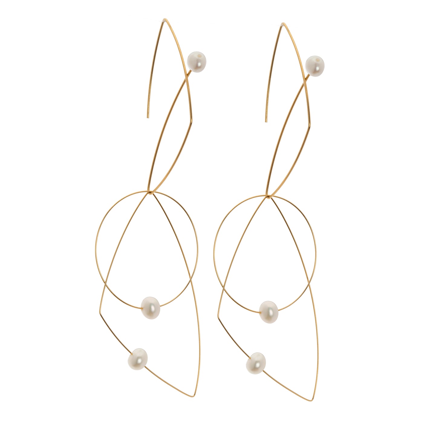 'Morph It!' Earrings with Freshwater Pearls