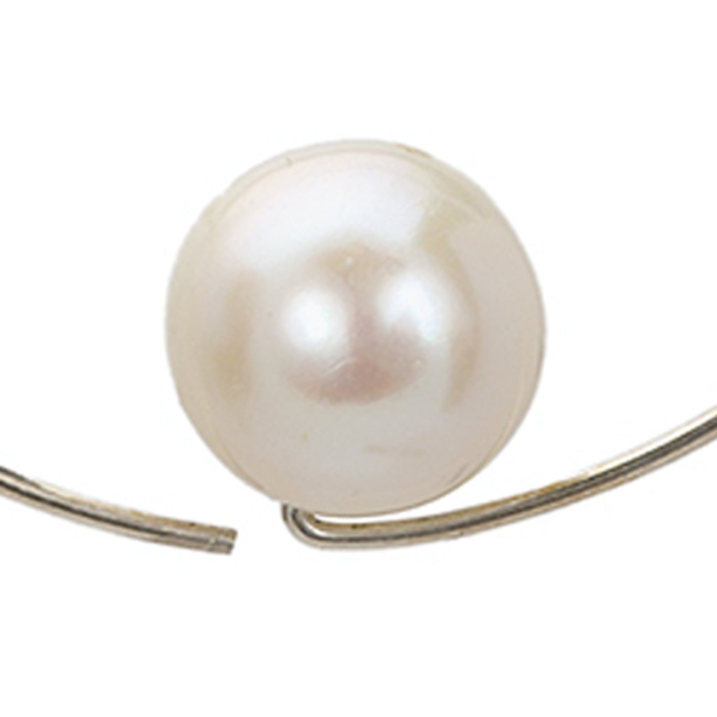 Extra Small Round Hoops with choice of Freshwater Pearls (9mm)