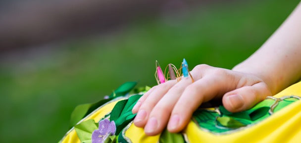 New York Deco Ring with Bullet-shaped Gemstones