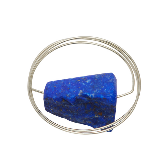 Circle Wrap Ring with Lapis Lazuli