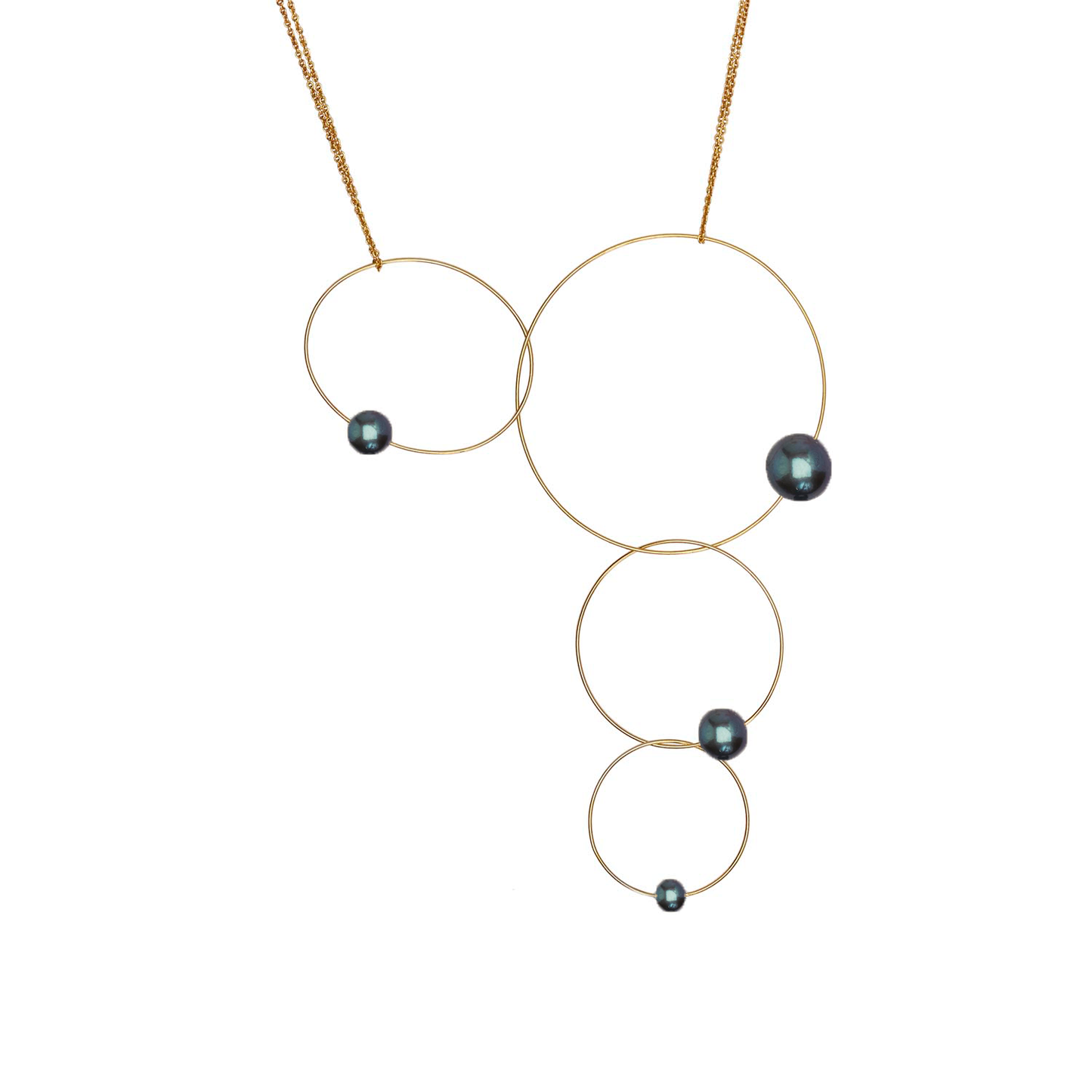 MMJ 'Morph It!' Hoop Necklace with Round Freshwater Pearls