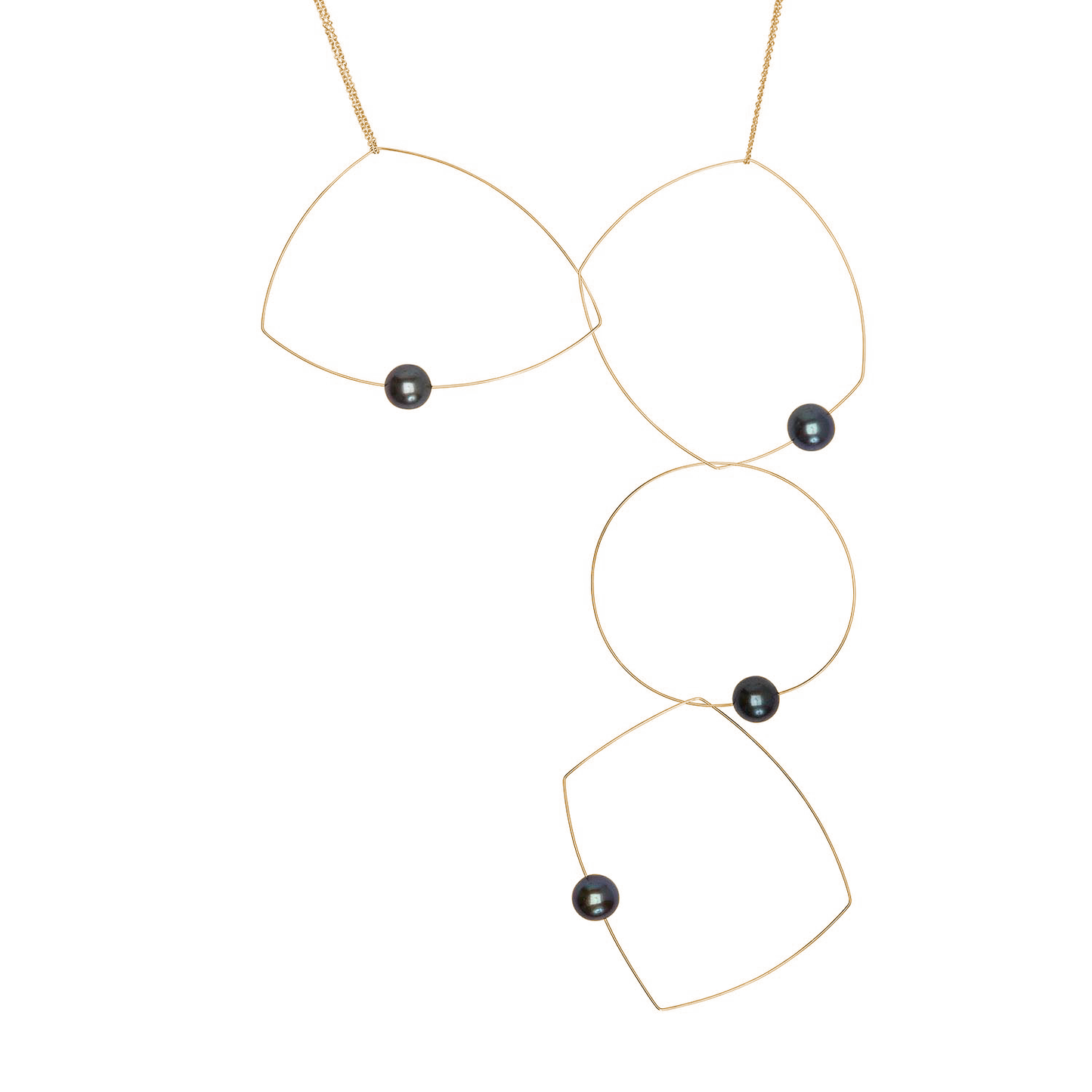 'Morph It!' Statement Necklace with Round Freshwater Pearls